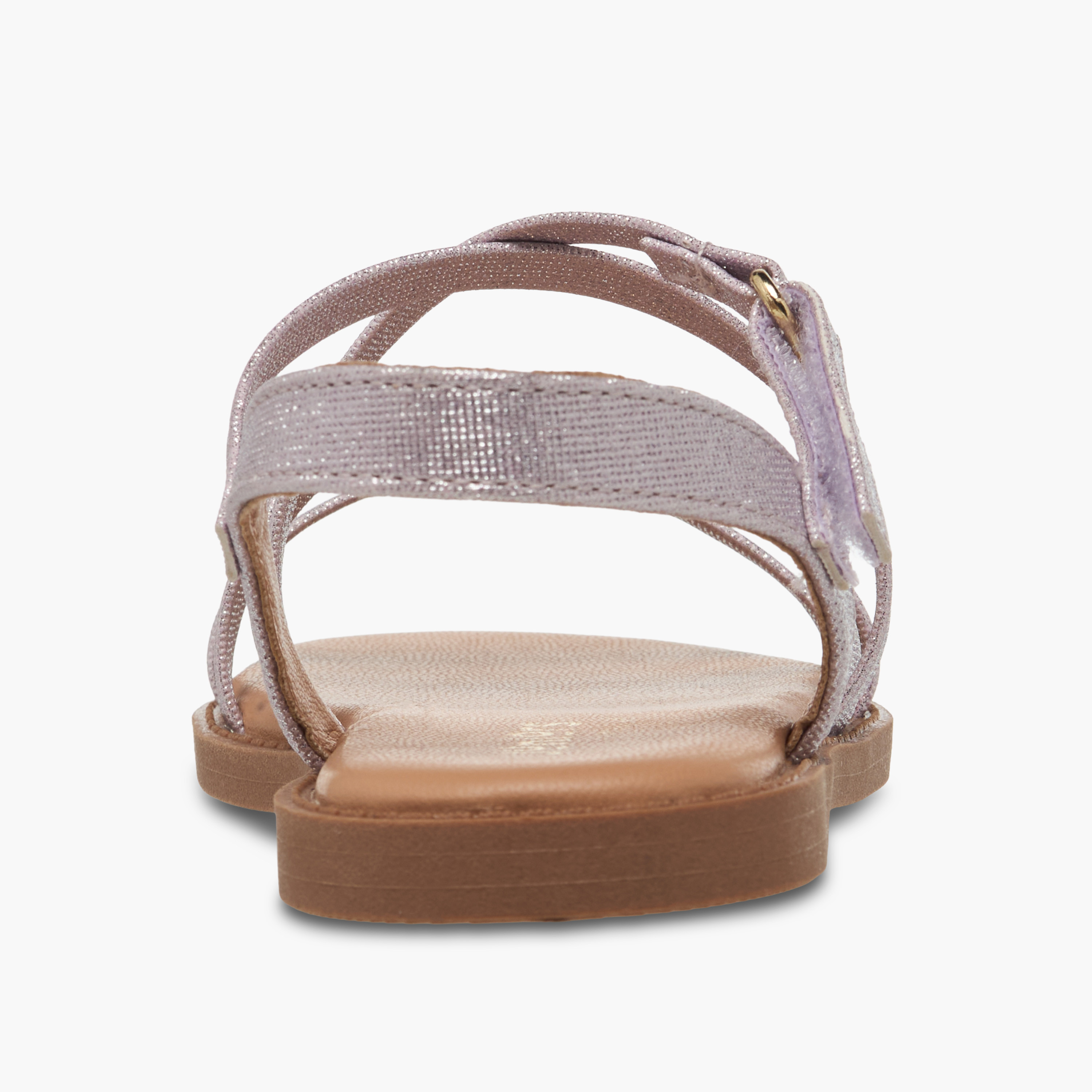 Juniors Girls Cross Strap Hook and Loop Sandals-girls-shoes-sandals-image-4