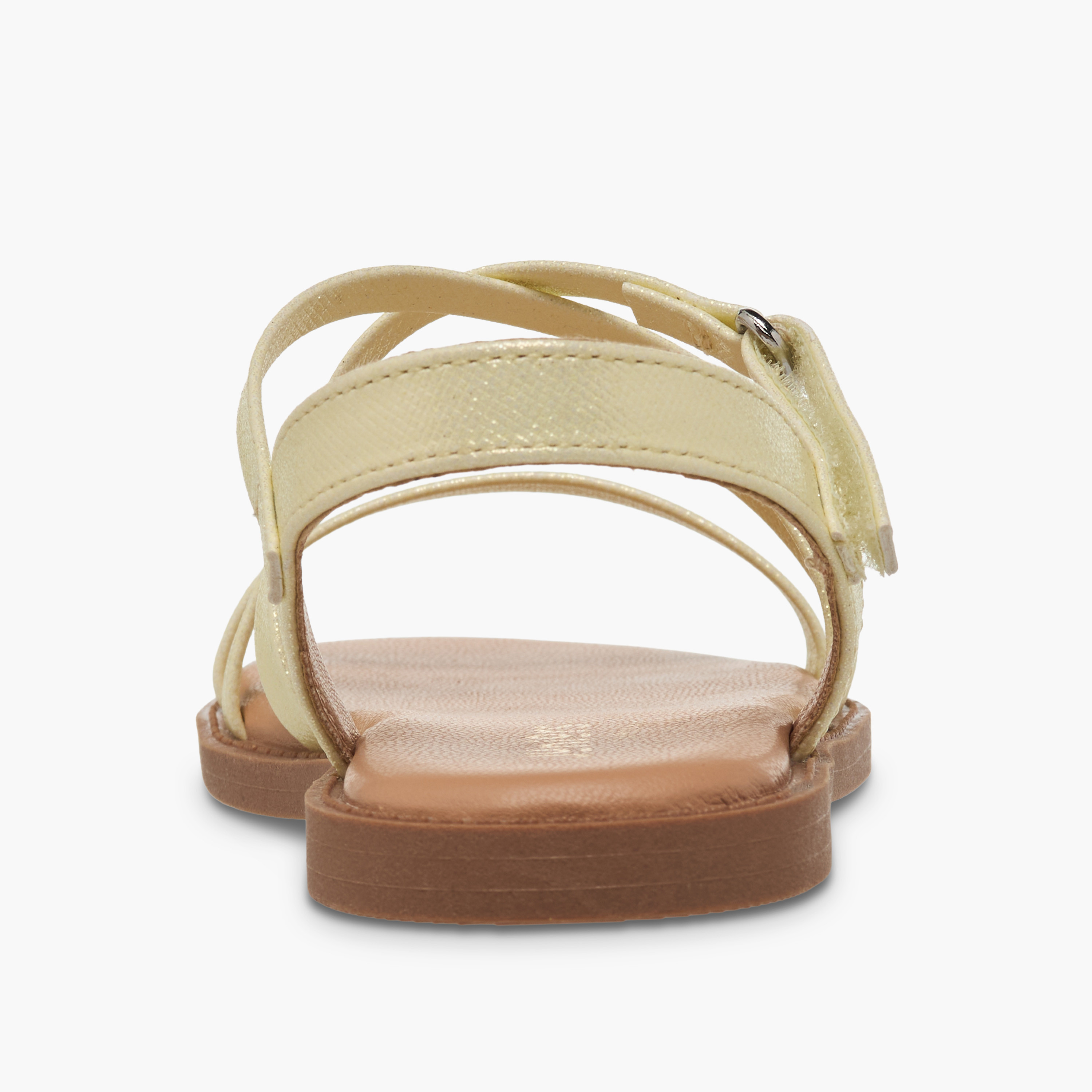 Juniors Girls Cross Strap Hook and Loop Sandals-girls-shoes-sandals-image-4