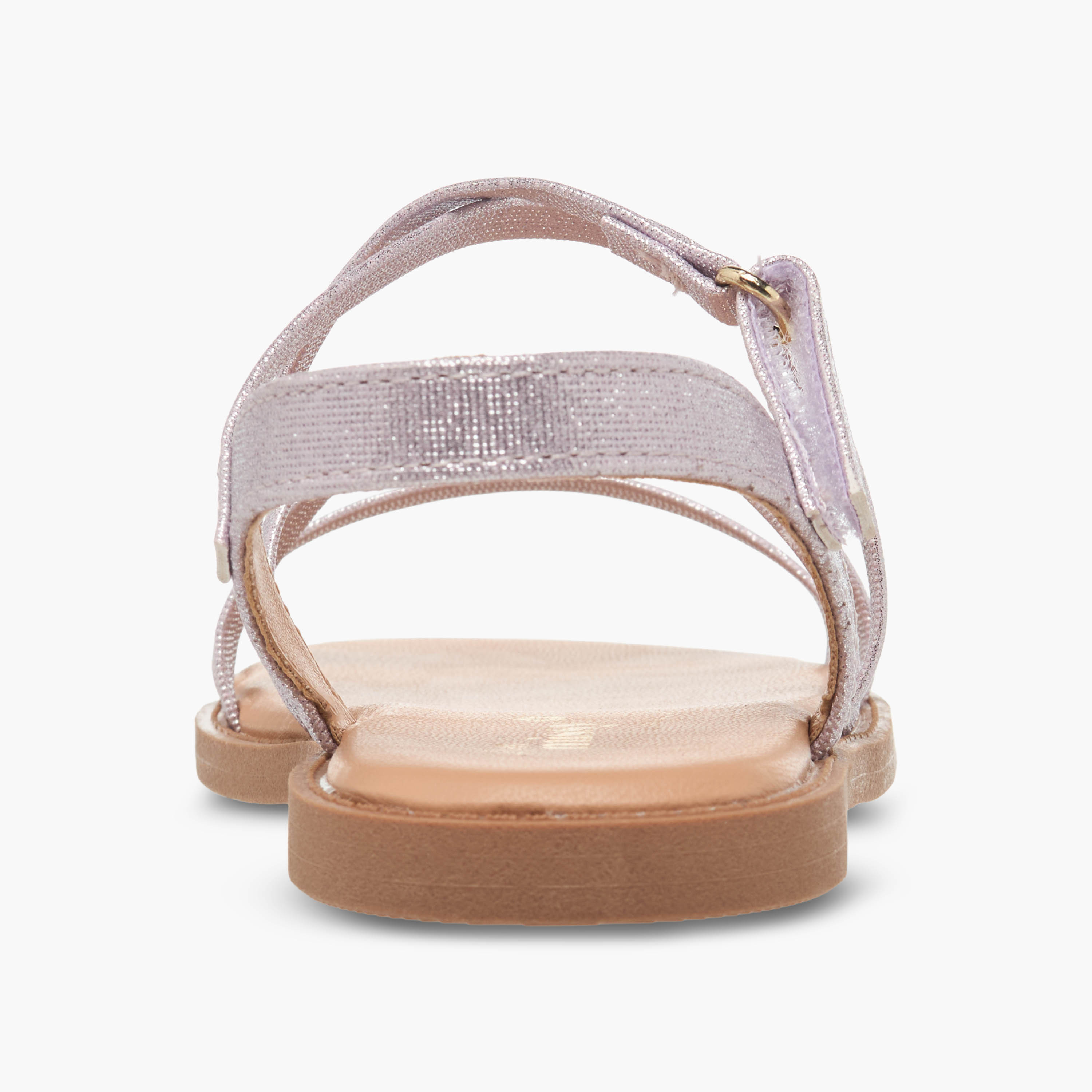 Juniors Girls Cross Strap Hook and Loop Sandals-girls-shoes-sandals-image-4