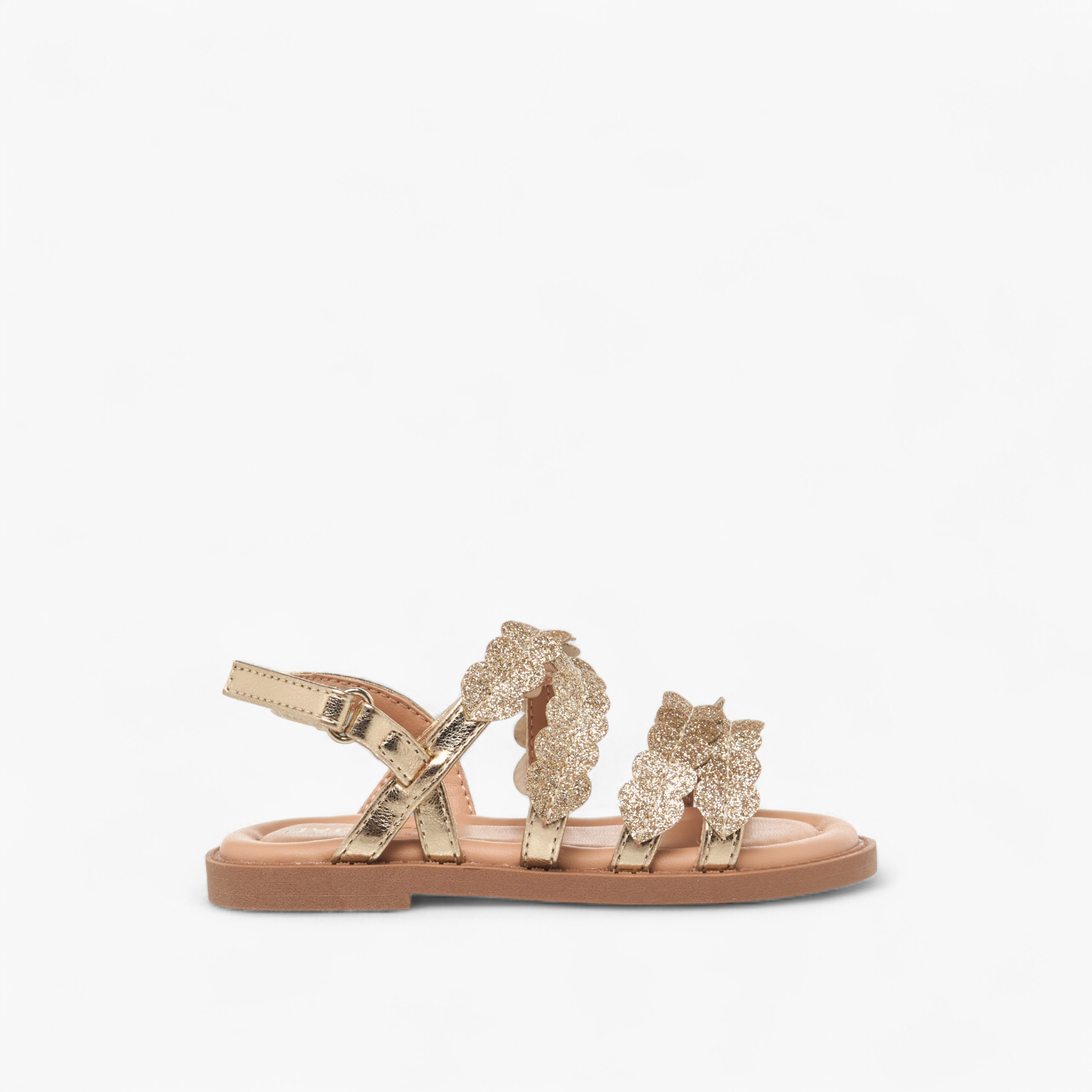 صندل مزخرف بشريط إغلاق لاصق للبنات من جونيورز-girls-shoes-sandals-image-2
