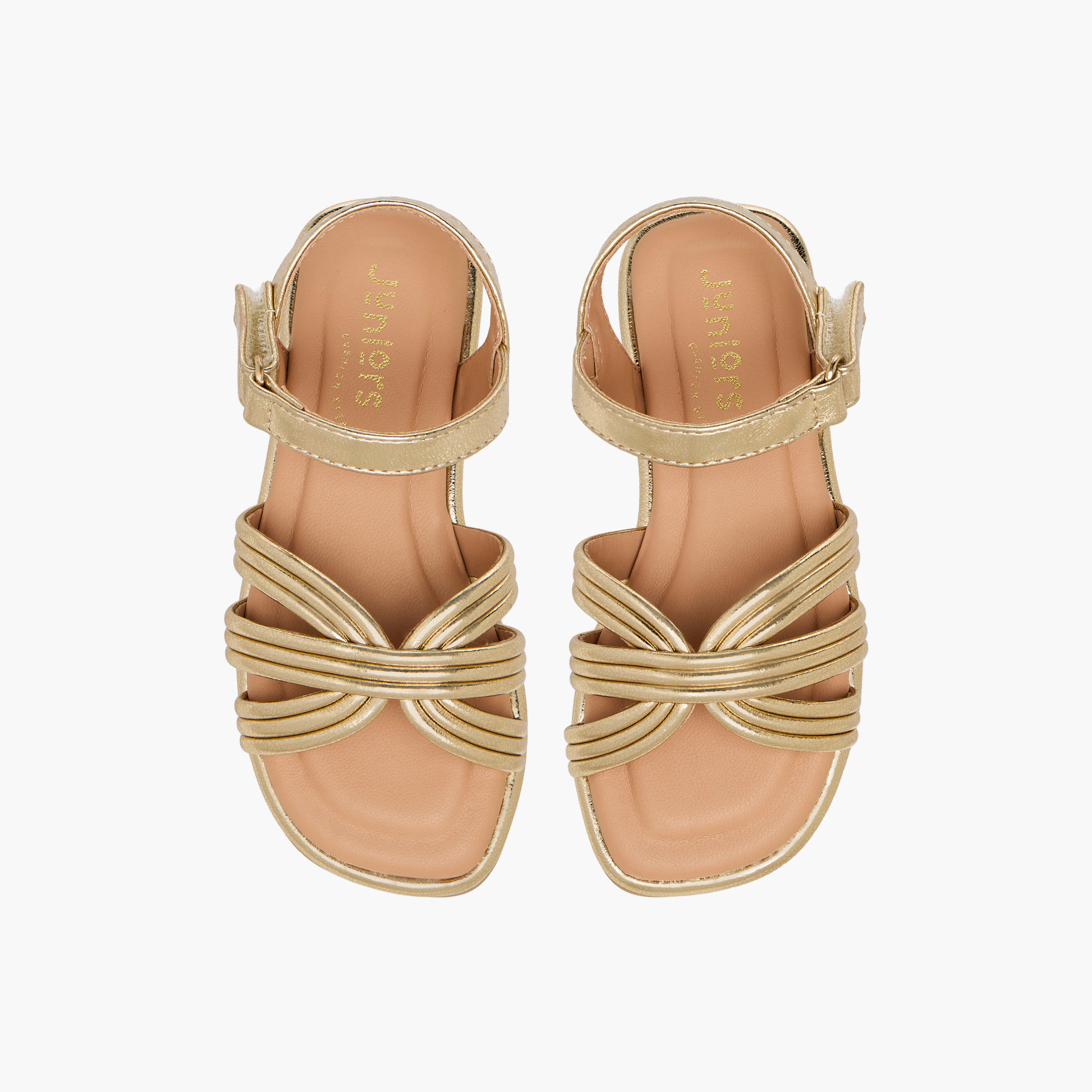 صندل بأحزمة وشريط إغلاق لاصق للبنات من جونيورز-girls-shoes-sandals-image-5