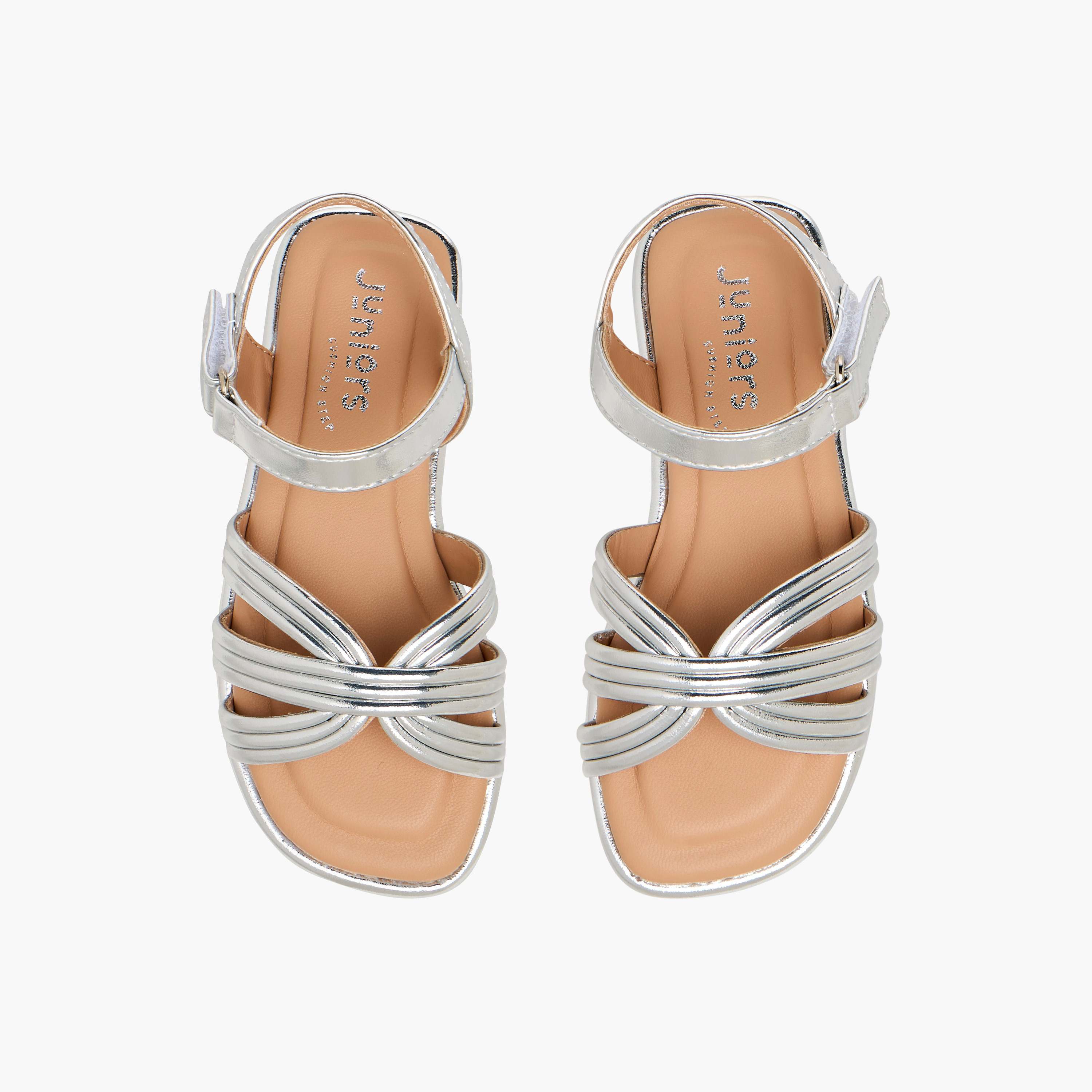 صندل بأحزمة وشريط إغلاق لاصق للبنات من جونيورز-girls-shoes-sandals-image-1