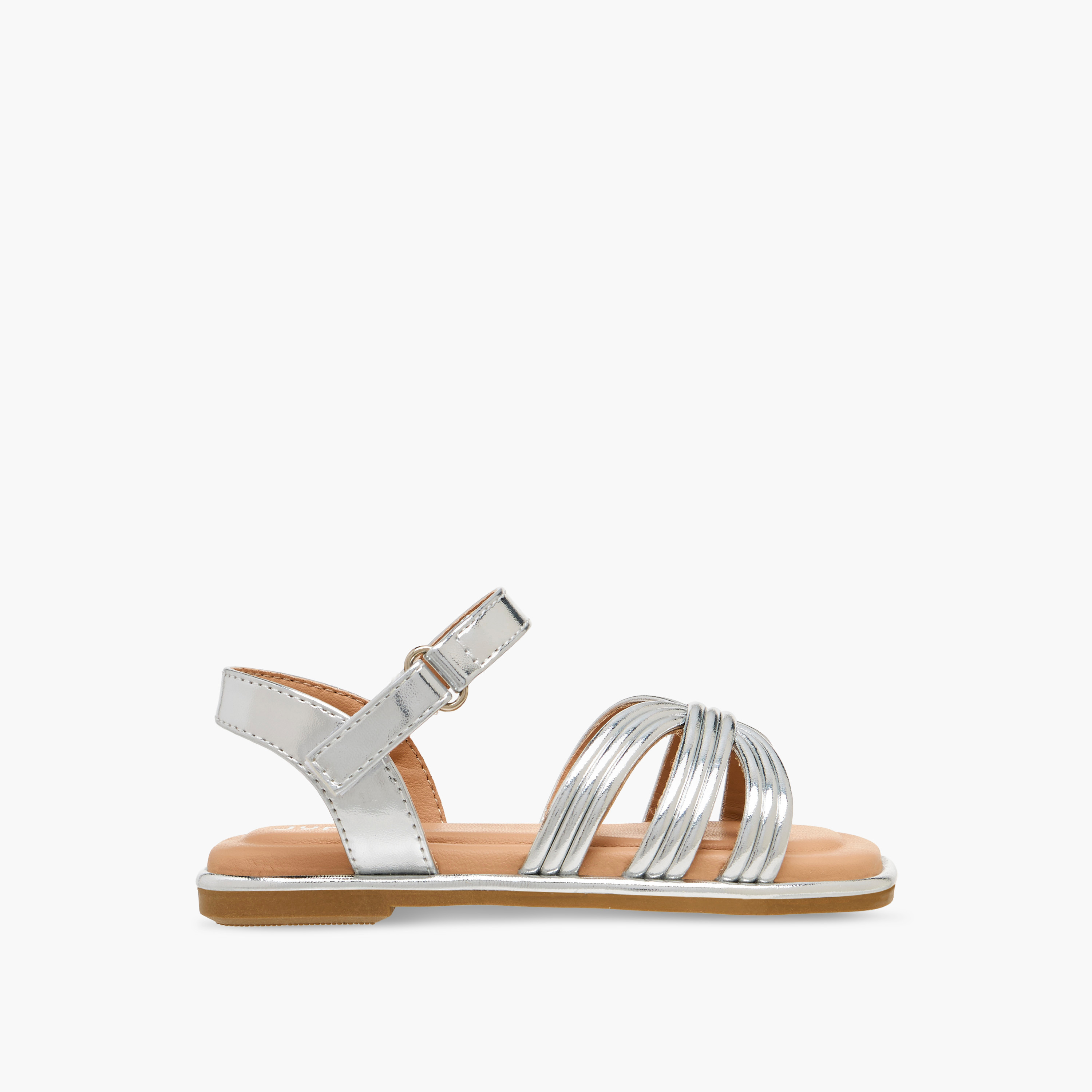 صندل بأحزمة وشريط إغلاق لاصق للبنات من جونيورز-girls-shoes-sandals-image-2