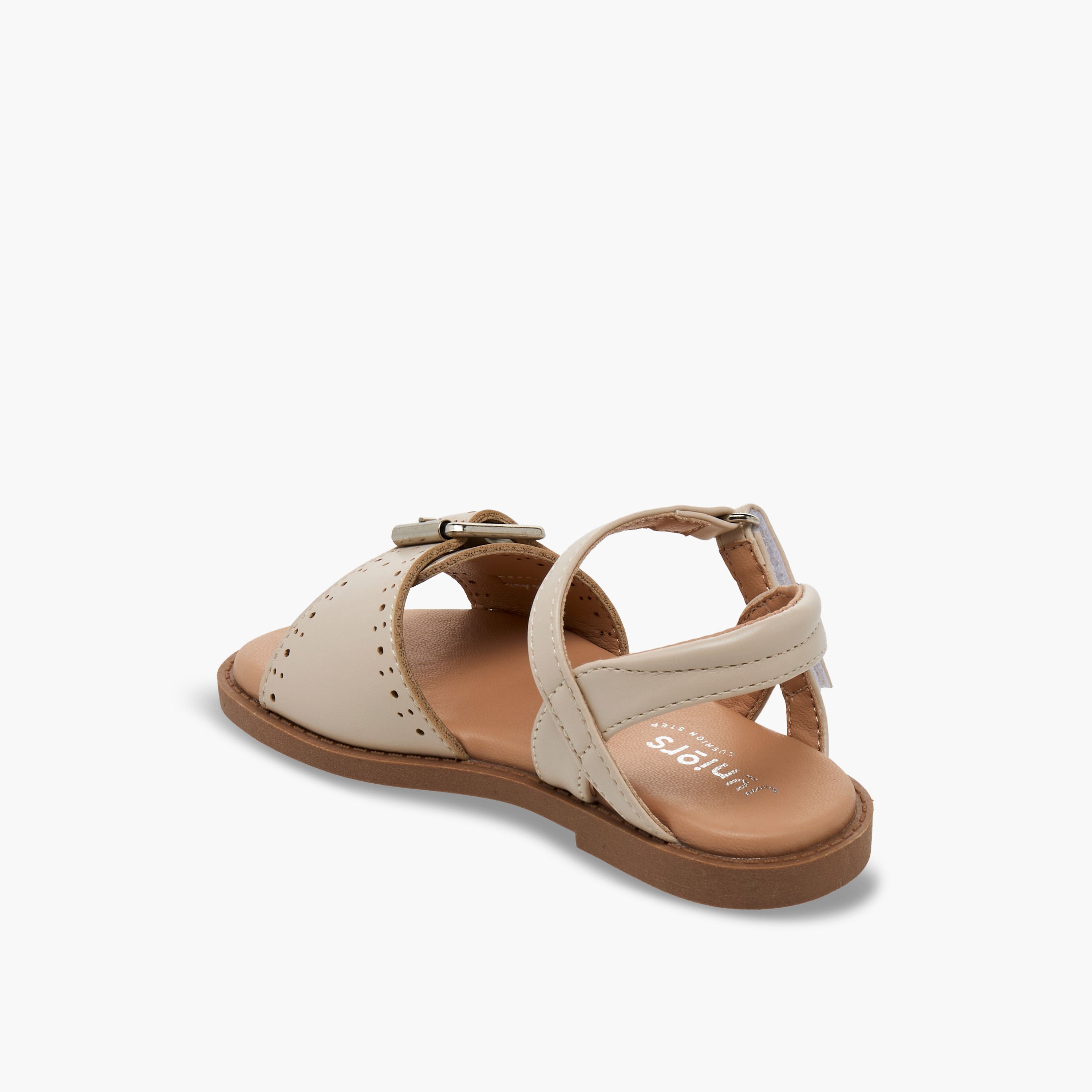 صندل مقطوع بالليزر بشريط إغلاق للبنات من جونيورز-girls-shoes-sandals-image-4