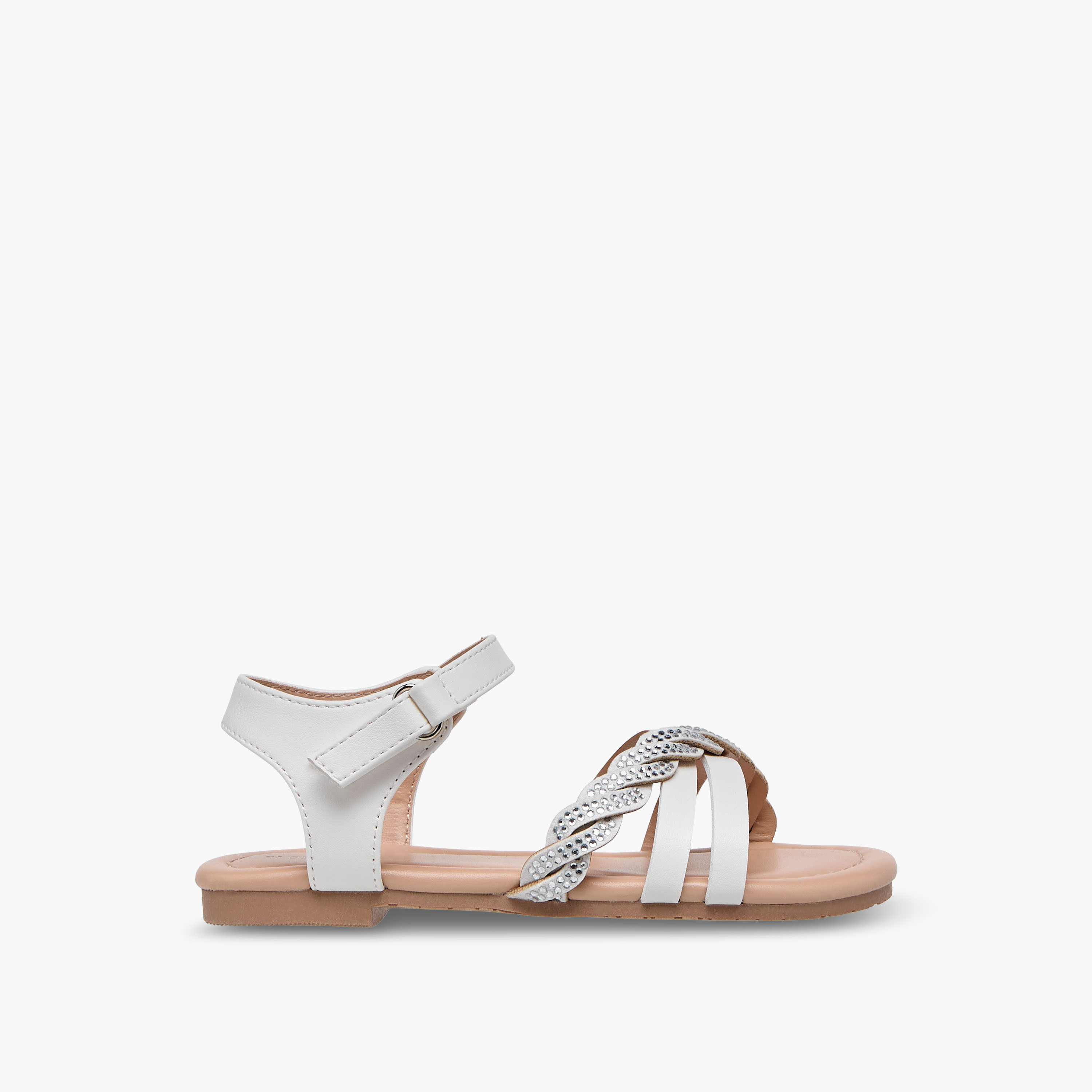 Flora Bella Girls Embellished Hook & Loop Sandals-girls-shoes-sandals-image-2