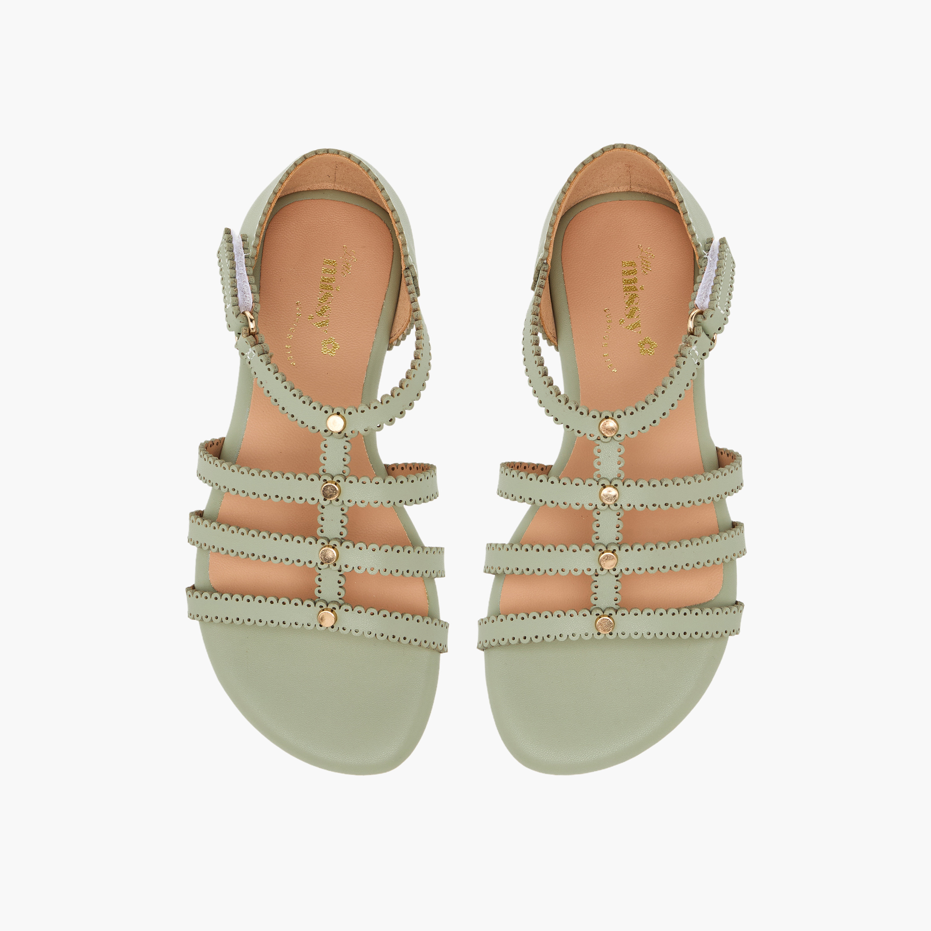 Little Missy Girls Embellished Hook & Loop Sandals-girls-shoes-sandals-image-1