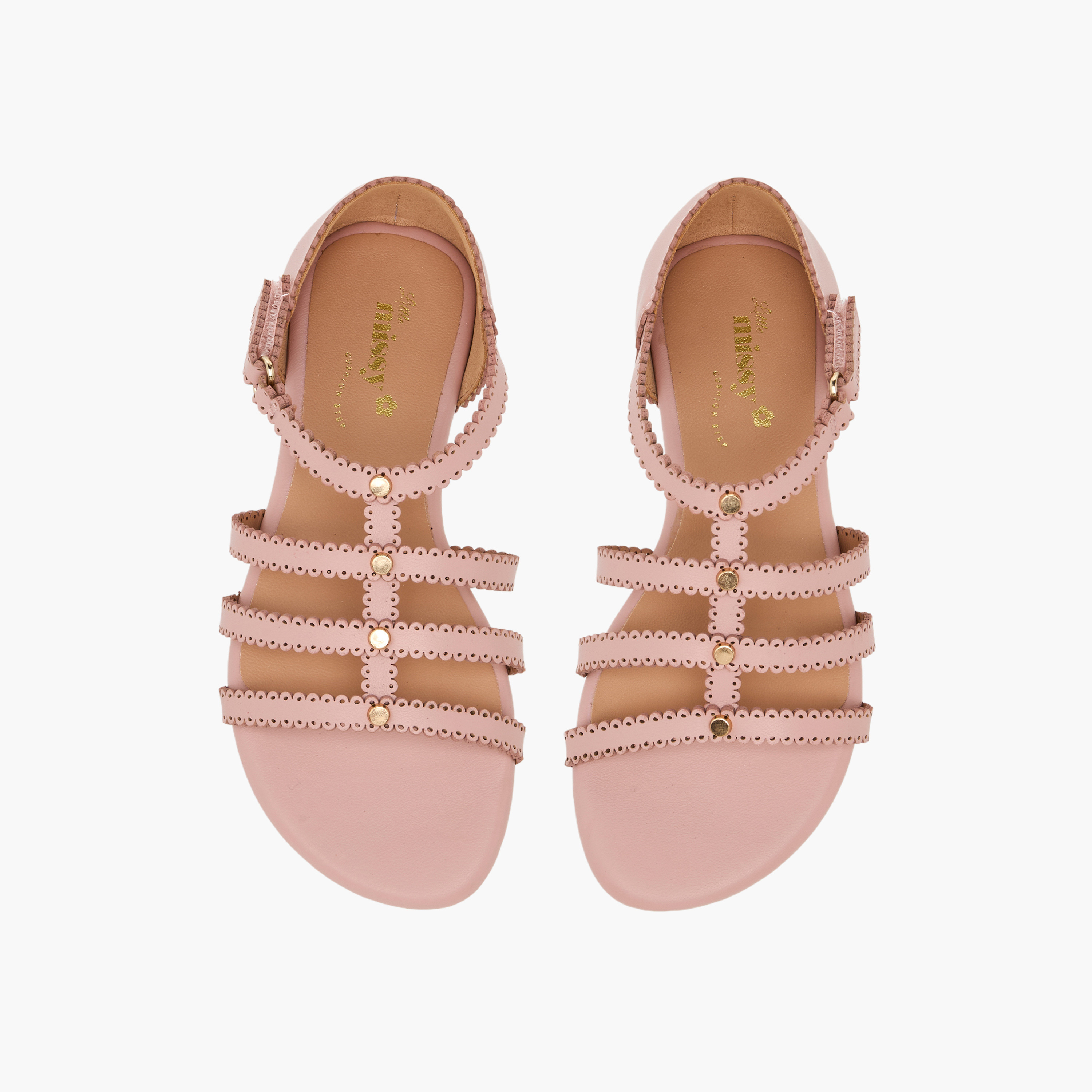 صندل مزين بشريط إغلاق للبنات من ليتل ميسي-girls-shoes-sandals-image-1