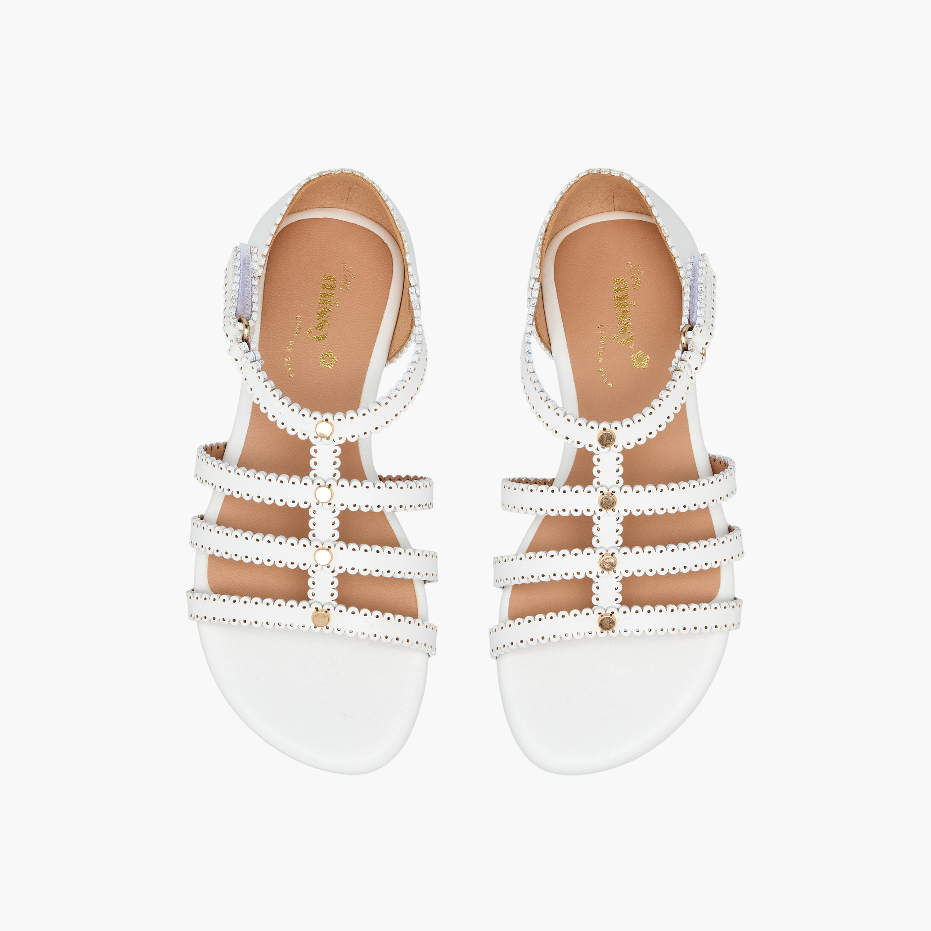صندل مزين بشريط إغلاق للبنات من ليتل ميسي-girls-shoes-sandals-image-1