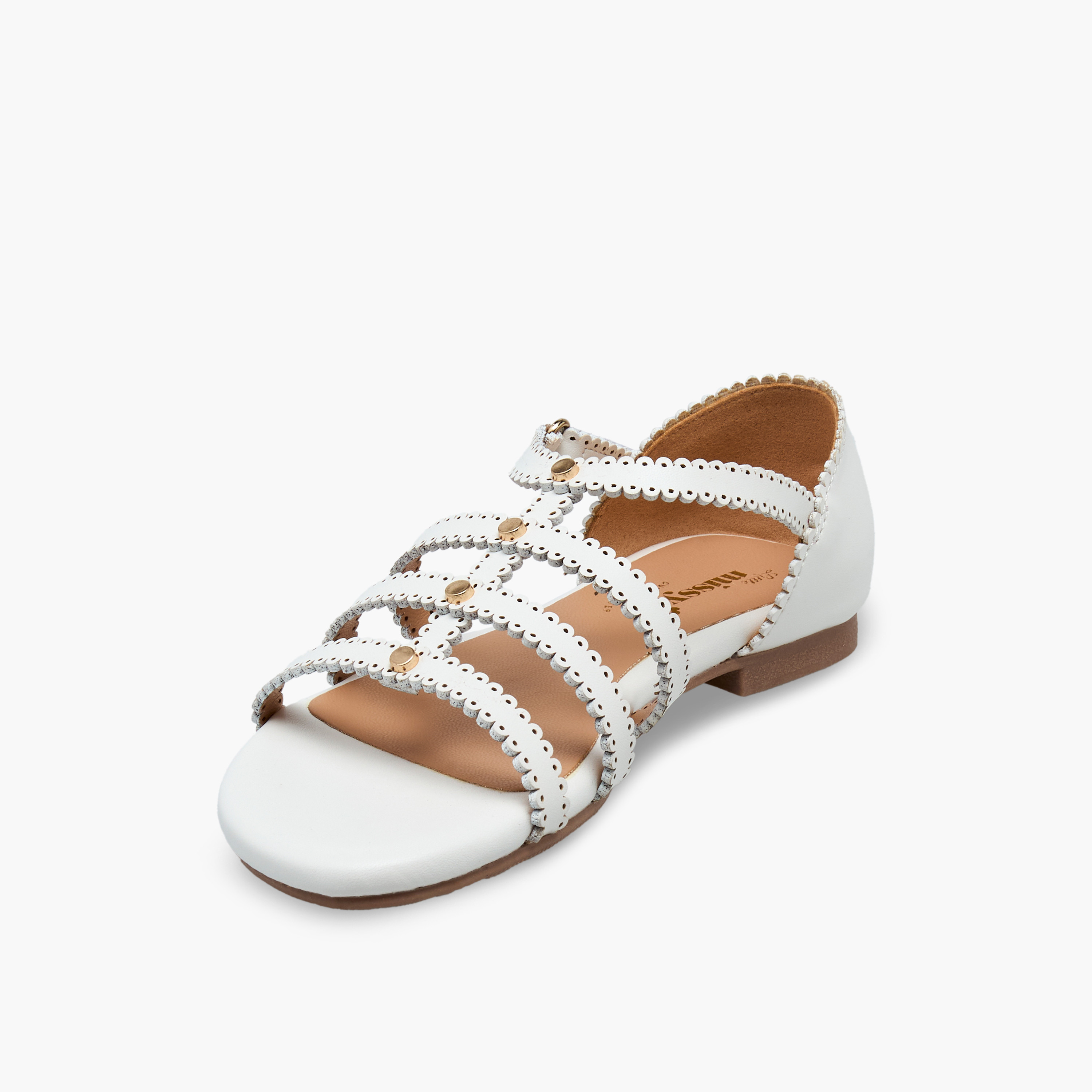 صندل مزين بشريط إغلاق للبنات من ليتل ميسي-girls-shoes-sandals-image-3