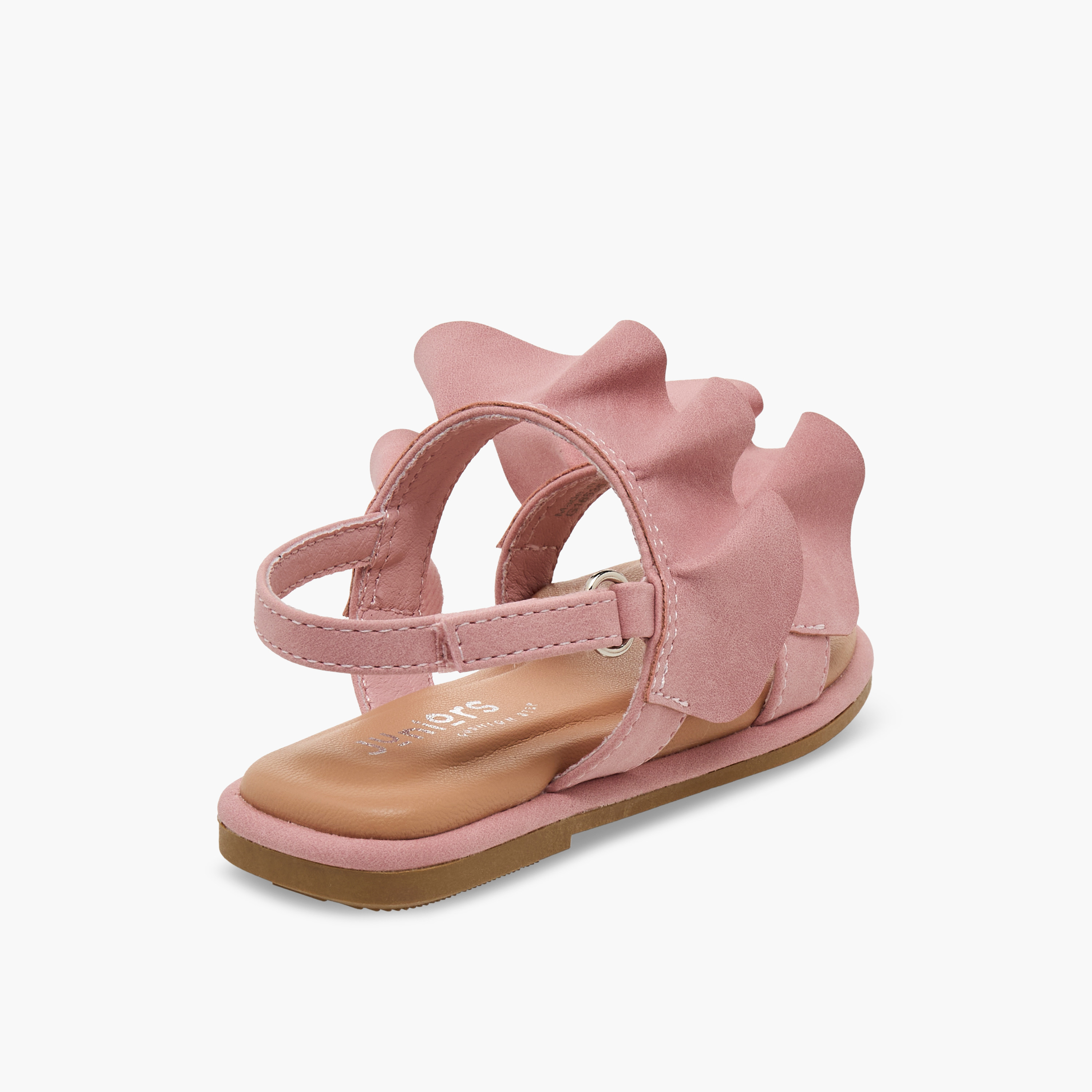 Juniors Girls Ruffle Design Hook & Loop Sandals-girls-shoes-sandals-image-5