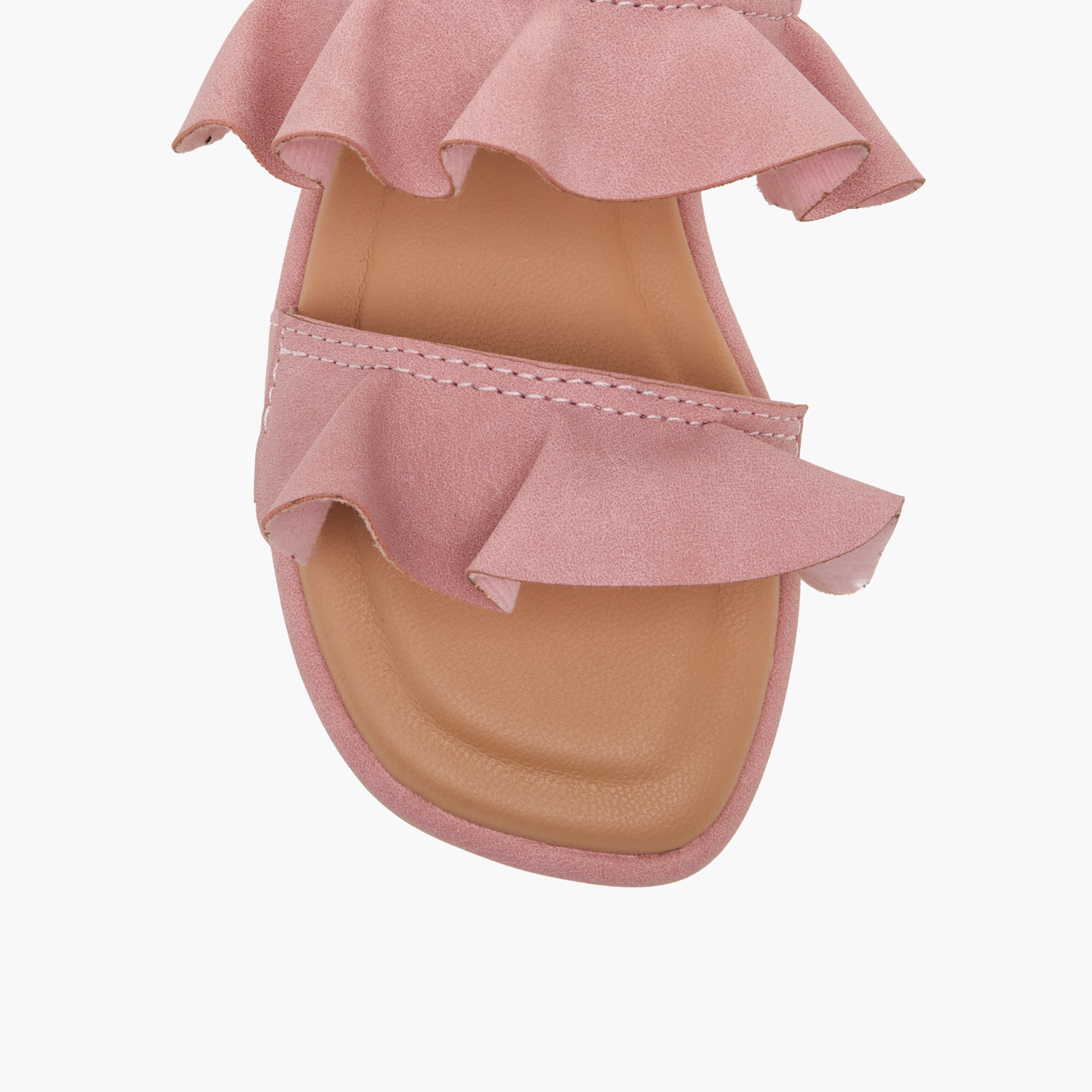 Juniors Girls Ruffle Design Hook & Loop Sandals-girls-shoes-sandals-image-6