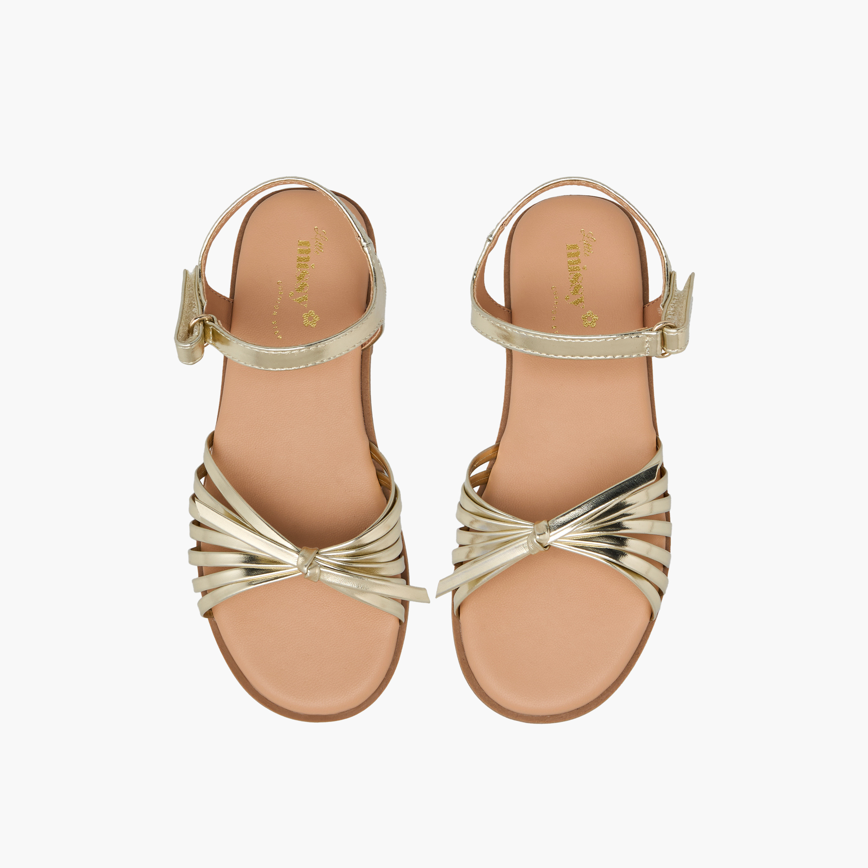 Little Missy Girls Strappy Hook & Loop Sandals-girls-shoes-sandals-image-1