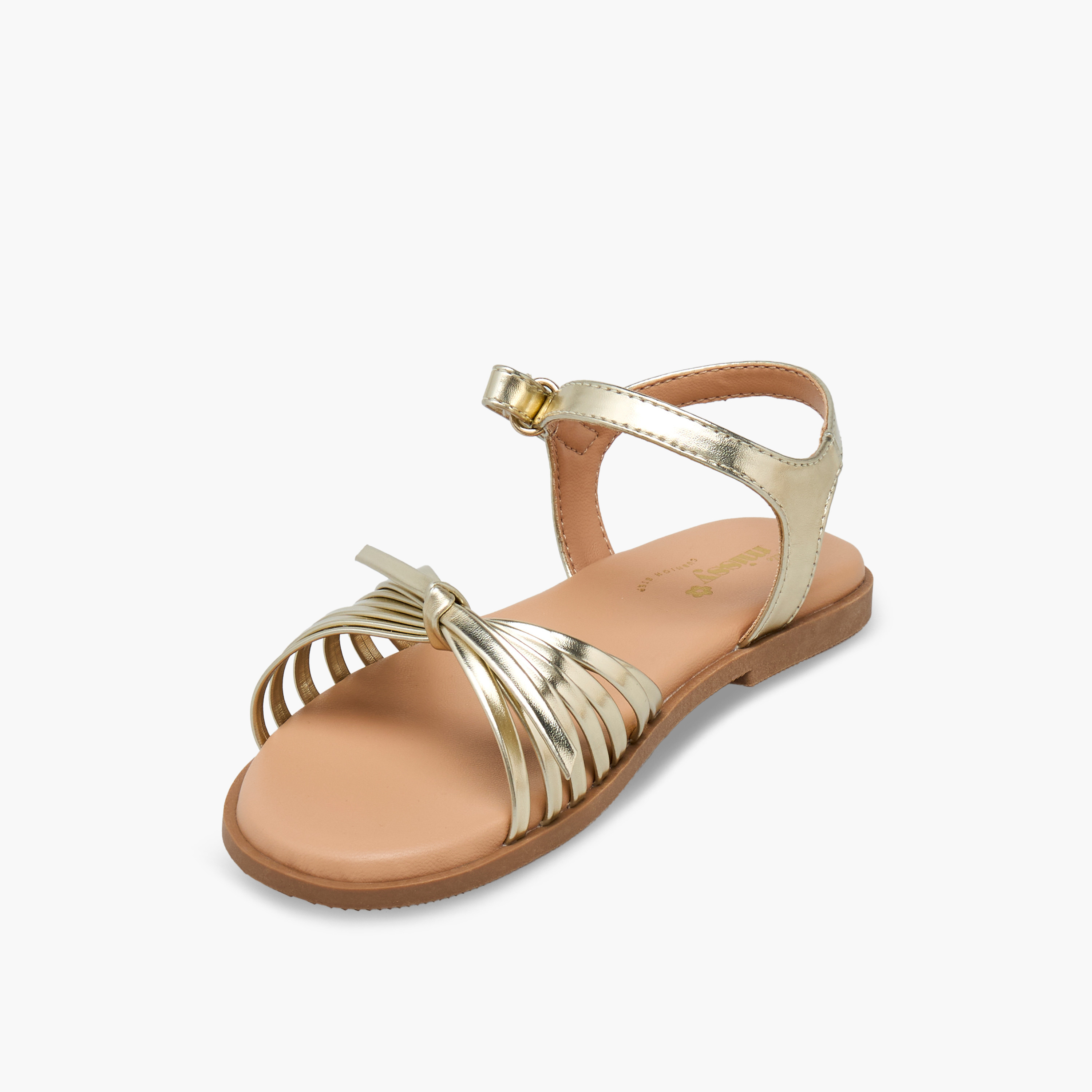 Little Missy Girls Strappy Hook & Loop Sandals-girls-shoes-sandals-image-3