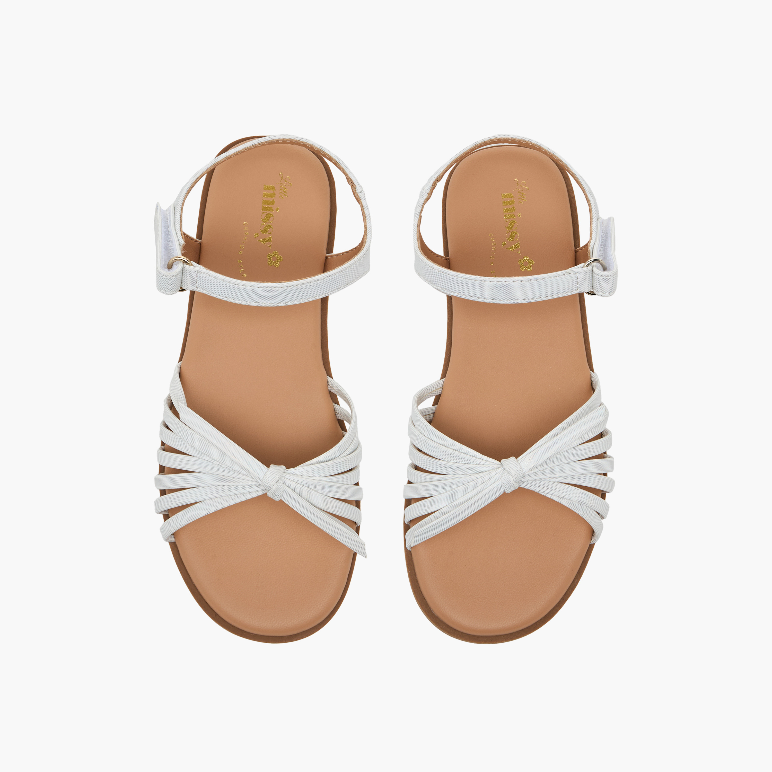 Little Missy Girls Strappy Hook & Loop Sandals-girls-shoes-sandals-image-1