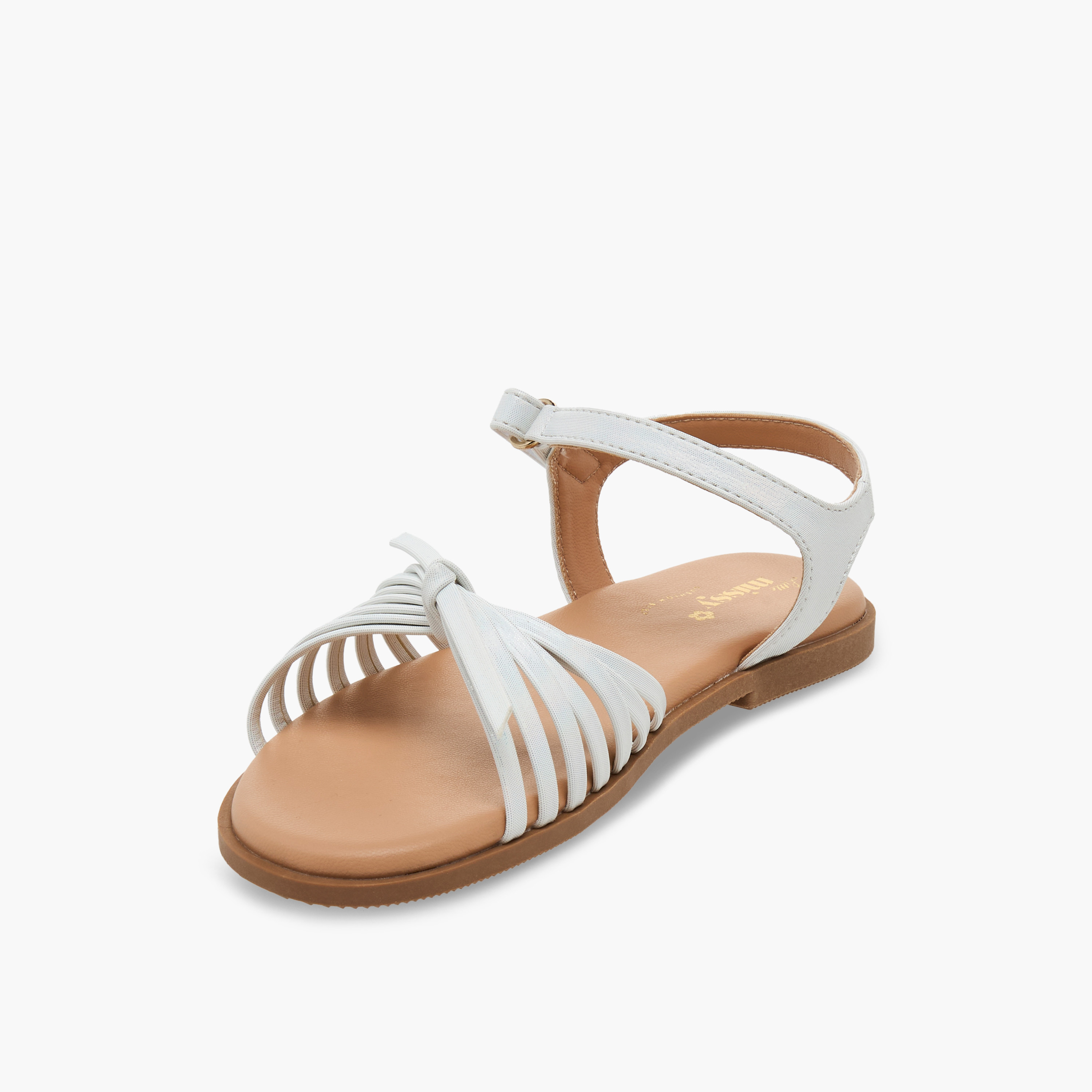 Little Missy Girls Strappy Hook & Loop Sandals-girls-shoes-sandals-image-3