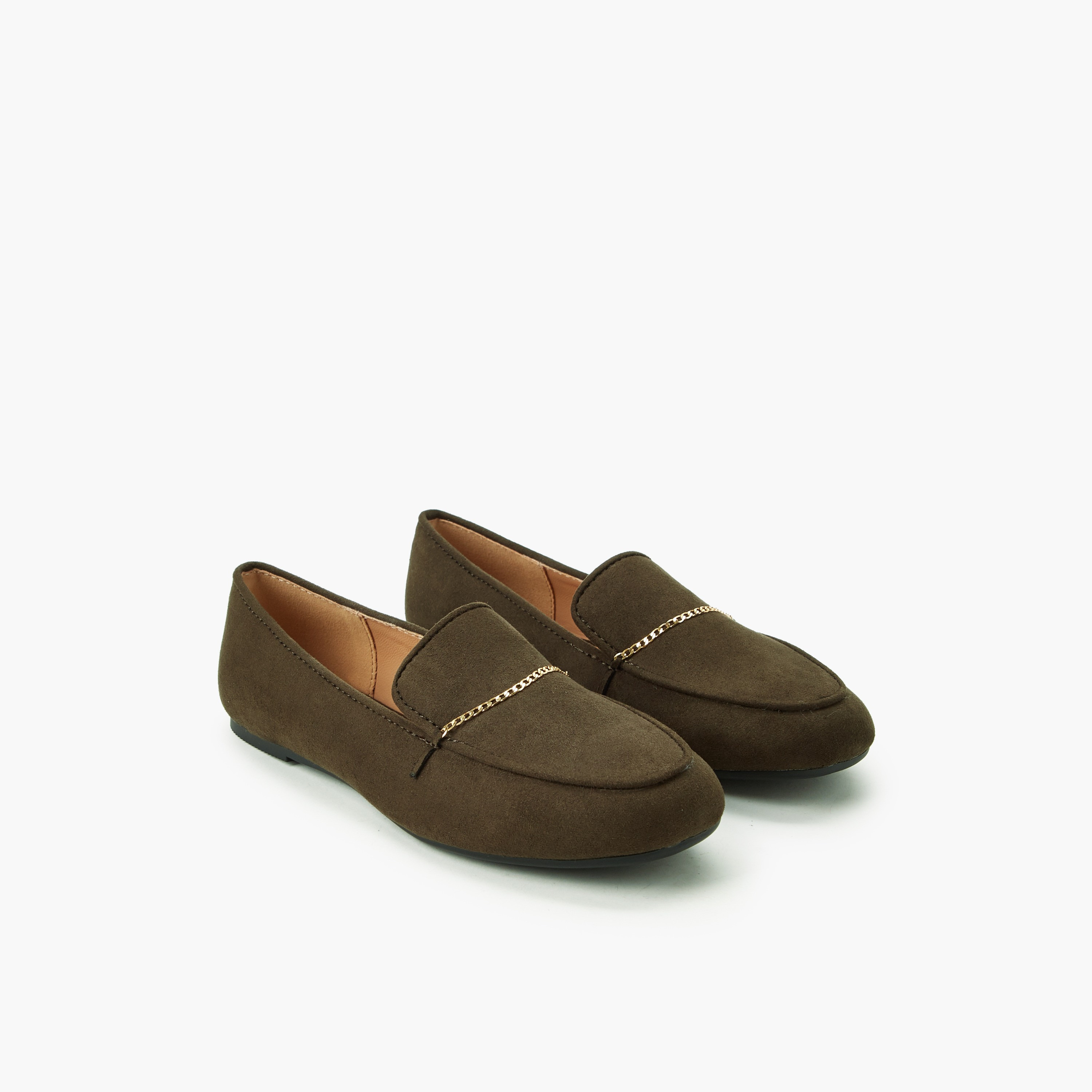 حذاء لوفر بزينة ميتاليك للنساء من ليتل ميسي-girls-shoes-loafers-image-1