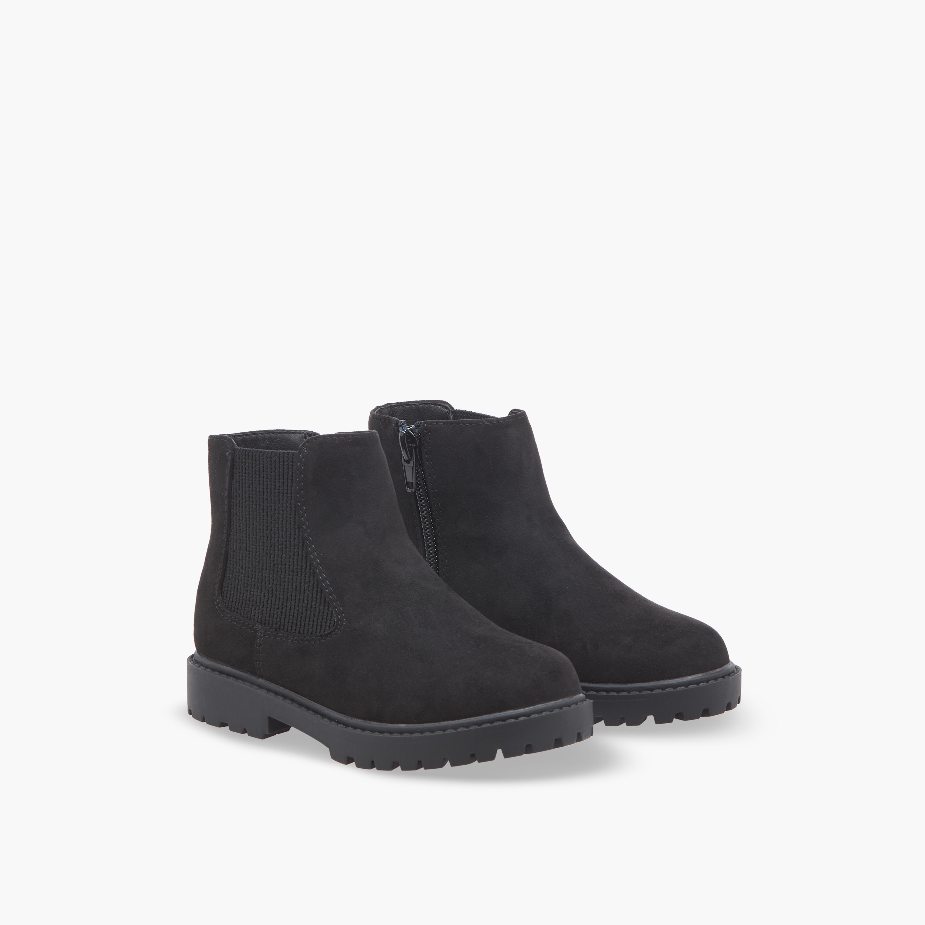بوت بطول الكاحل بارز الملمس للبنات من فلورا بيلا-girls-shoes-boots-image-1