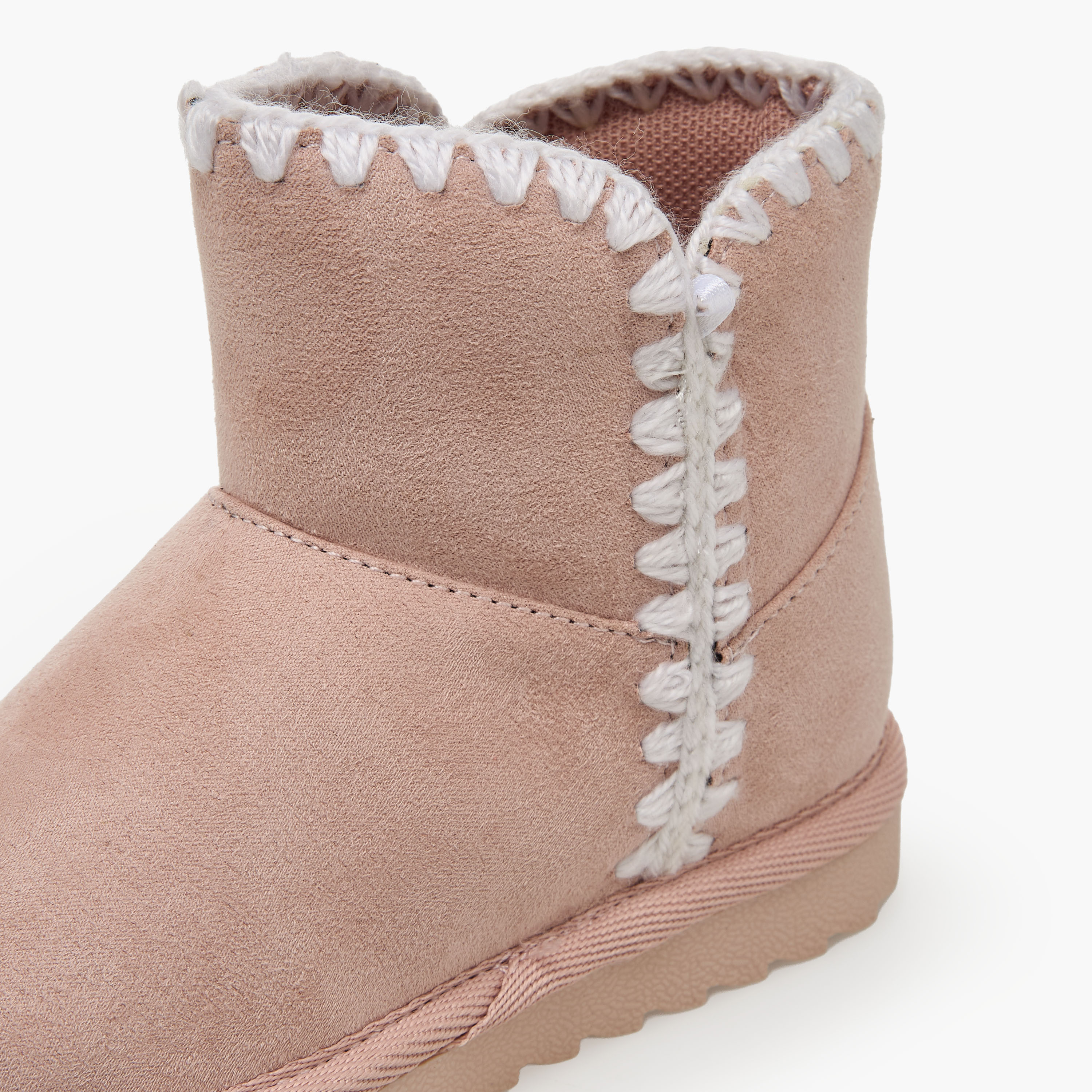 Flora Bella Girls Embroidered Ankle Boots-girls-shoes-boots-image-4