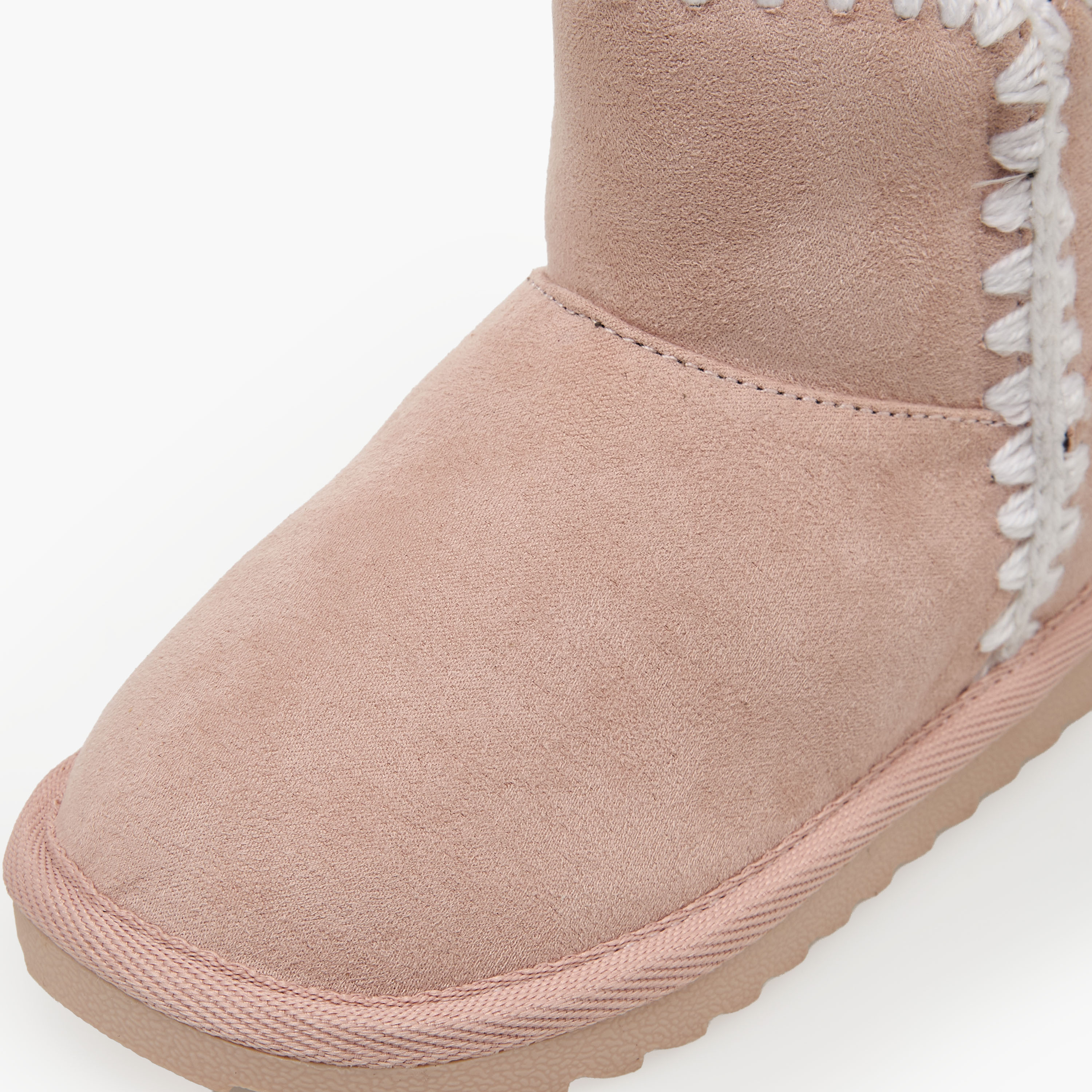 Flora Bella Girls Embroidered Ankle Boots-girls-shoes-boots-image-5