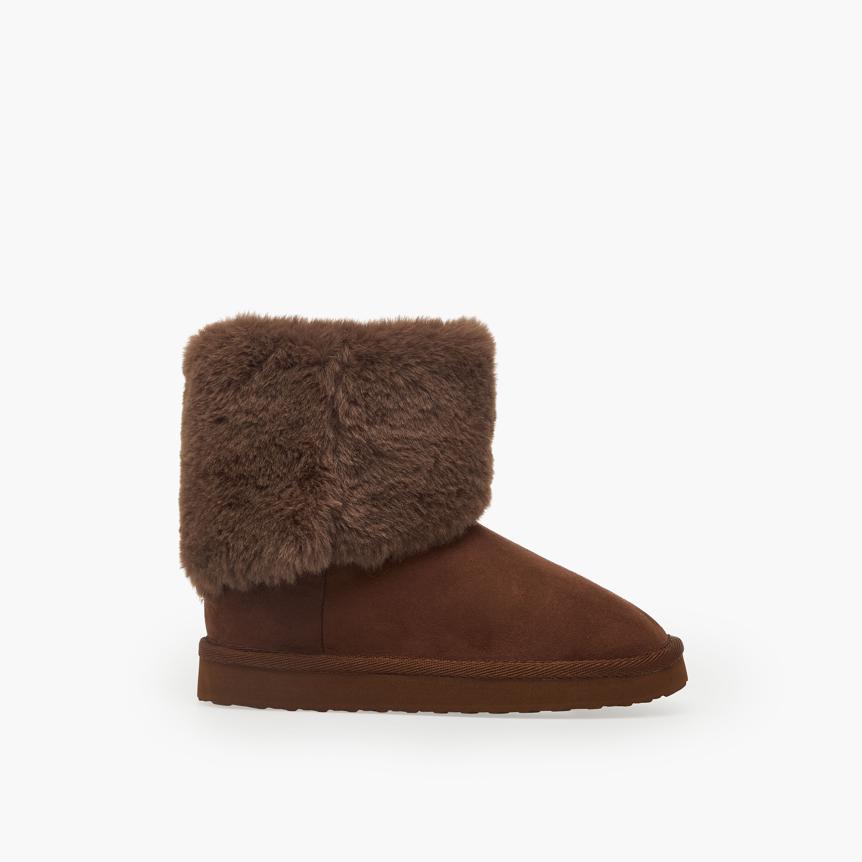 Flora Bella Girls Faux Fur Trim Ankle Boots-girls-shoes-boots-image-3