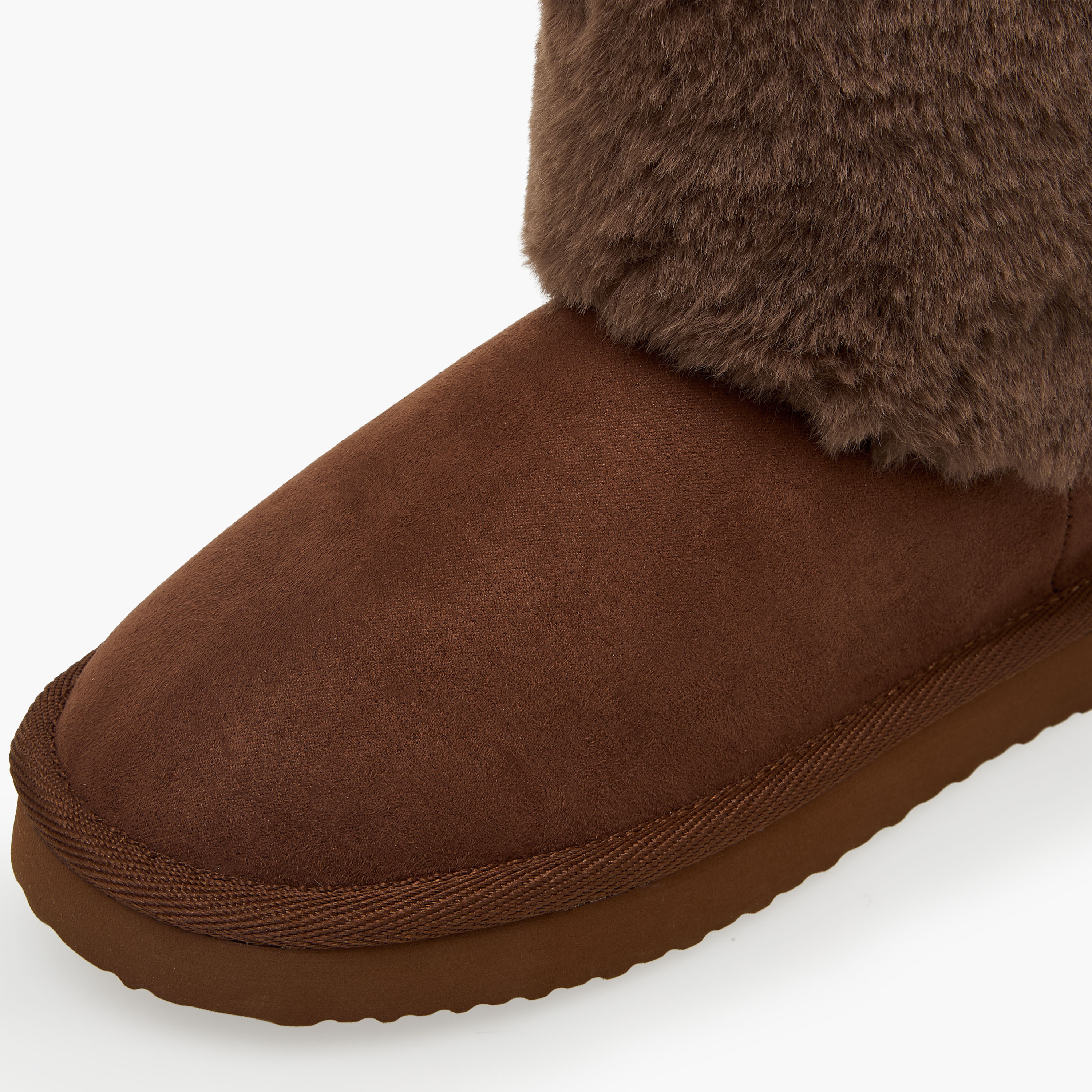 Flora Bella Girls Faux Fur Trim Ankle Boots-girls-shoes-boots-image-5