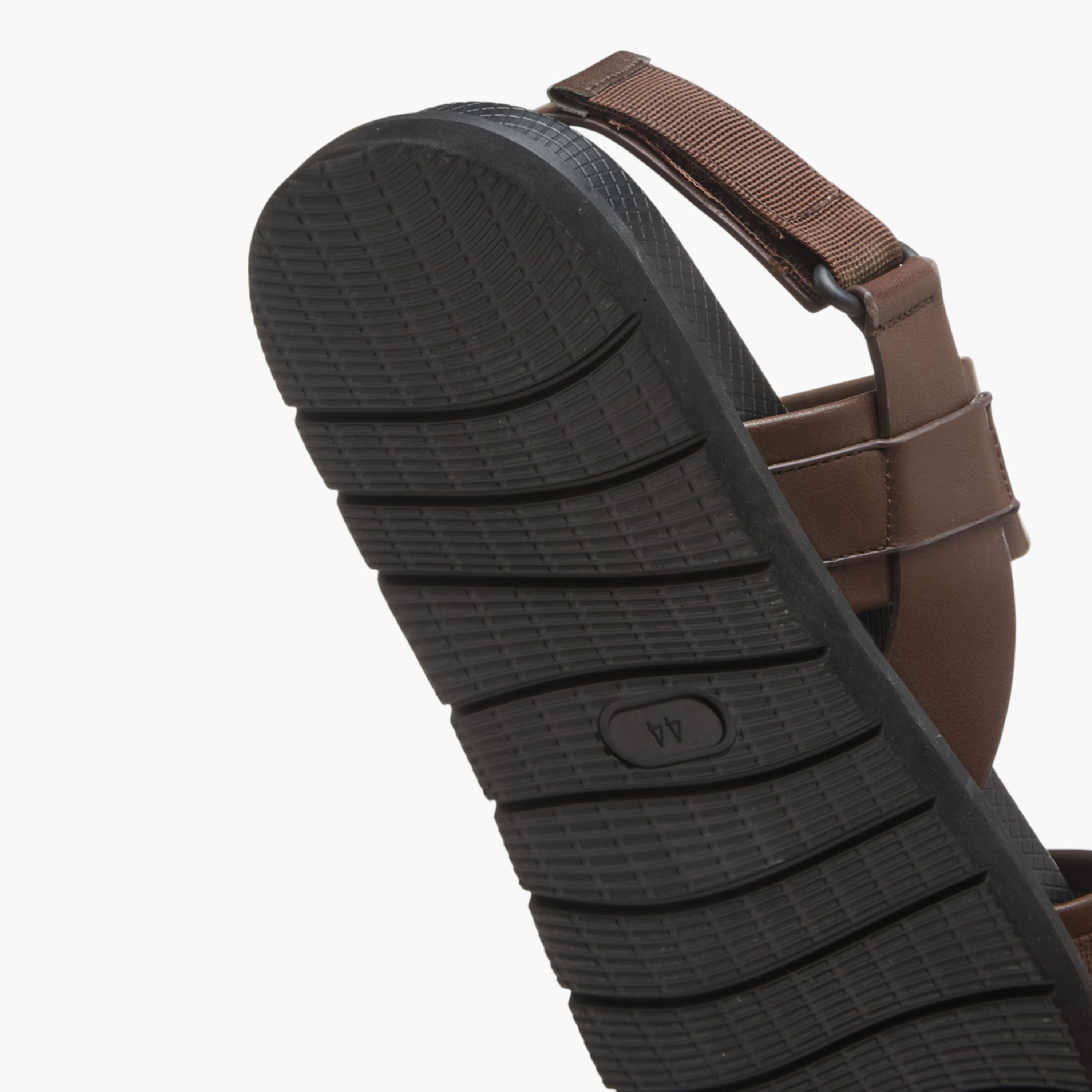 Duchini Men's Strap Detail Comfort Sandals with Hook and Loop Closure-men-shoes-sandals-image-6