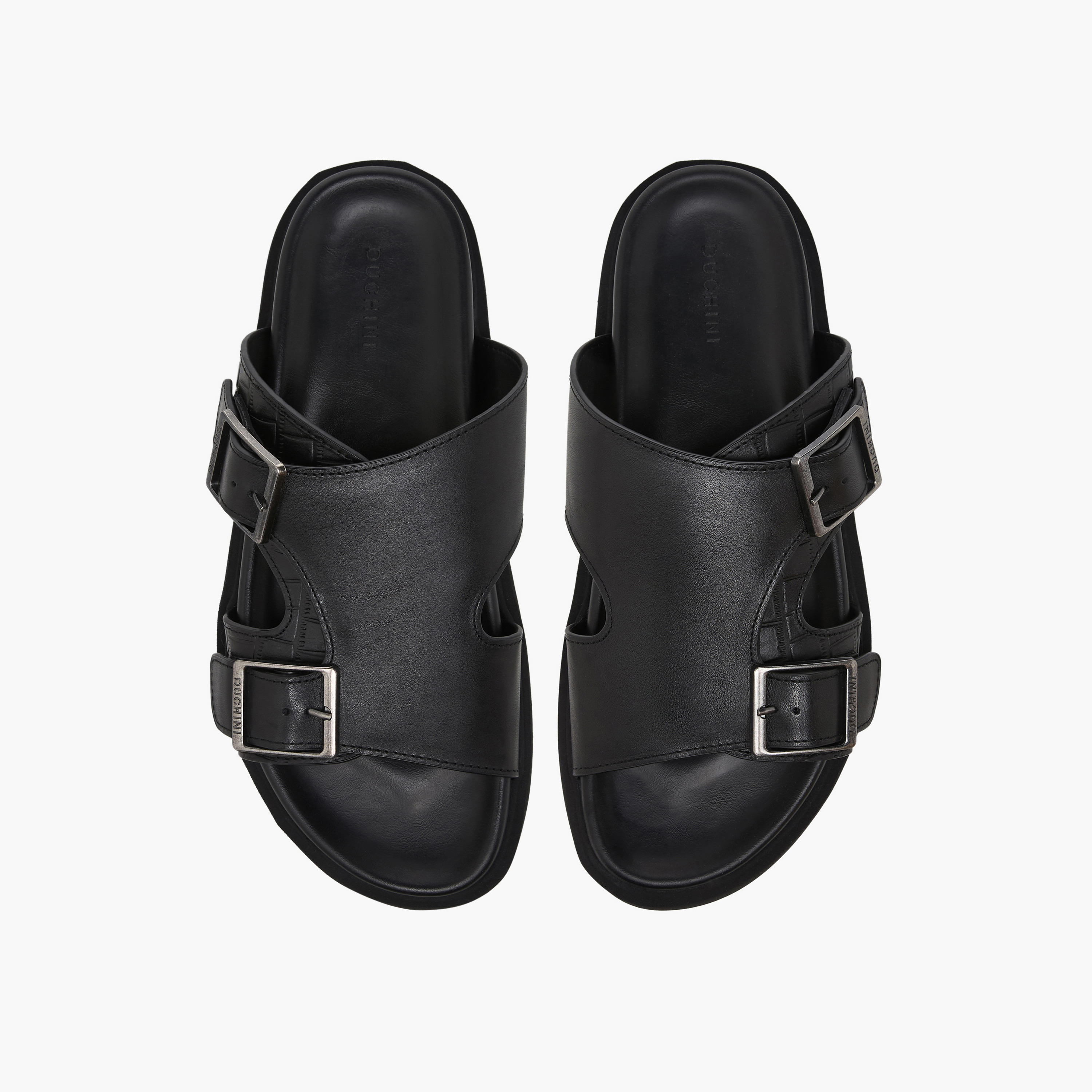 Duchini Men Textured Comfort Sandals-men-shoes-sandals-image-1