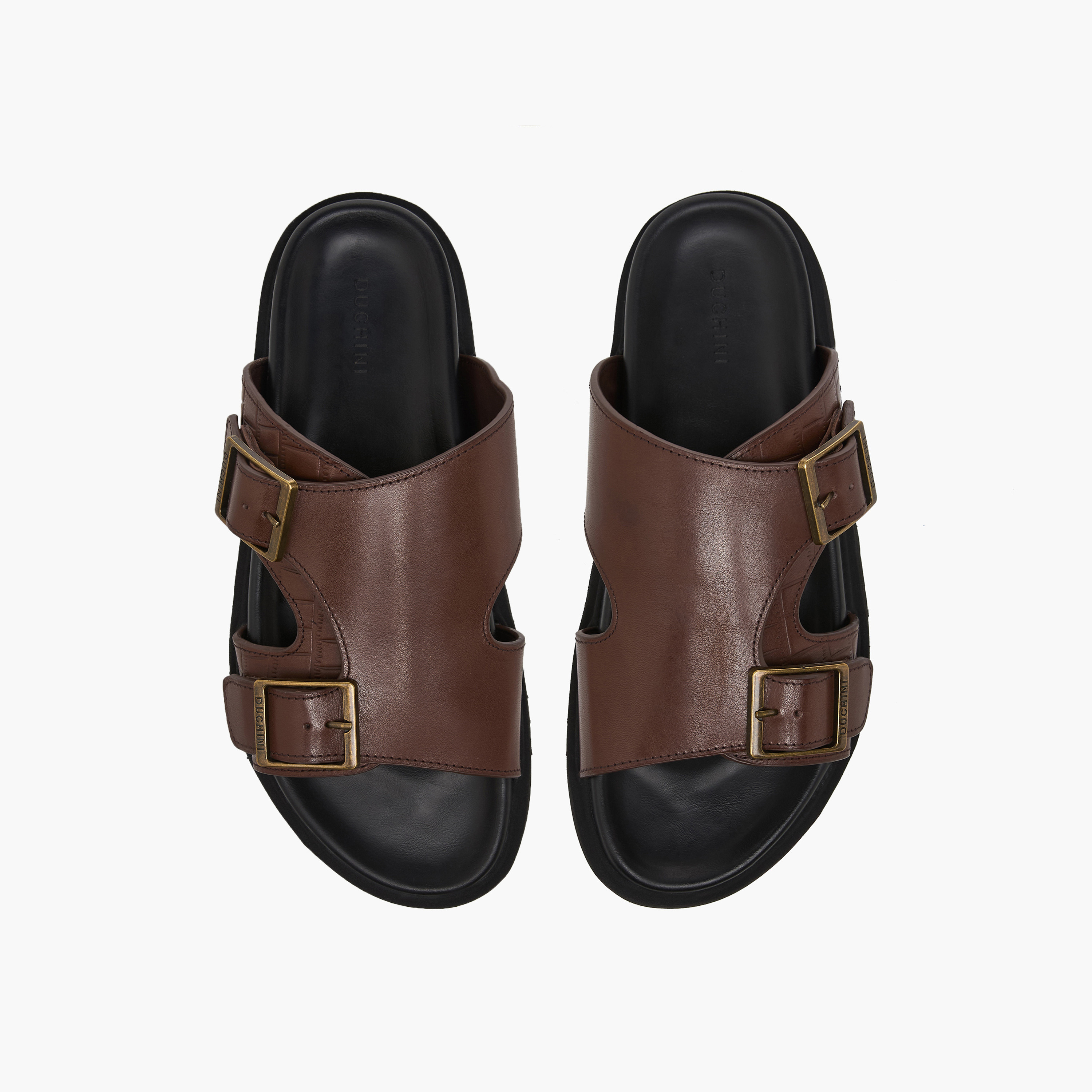 Duchini Men Textured Comfort Sandals-men-shoes-sandals-image-1