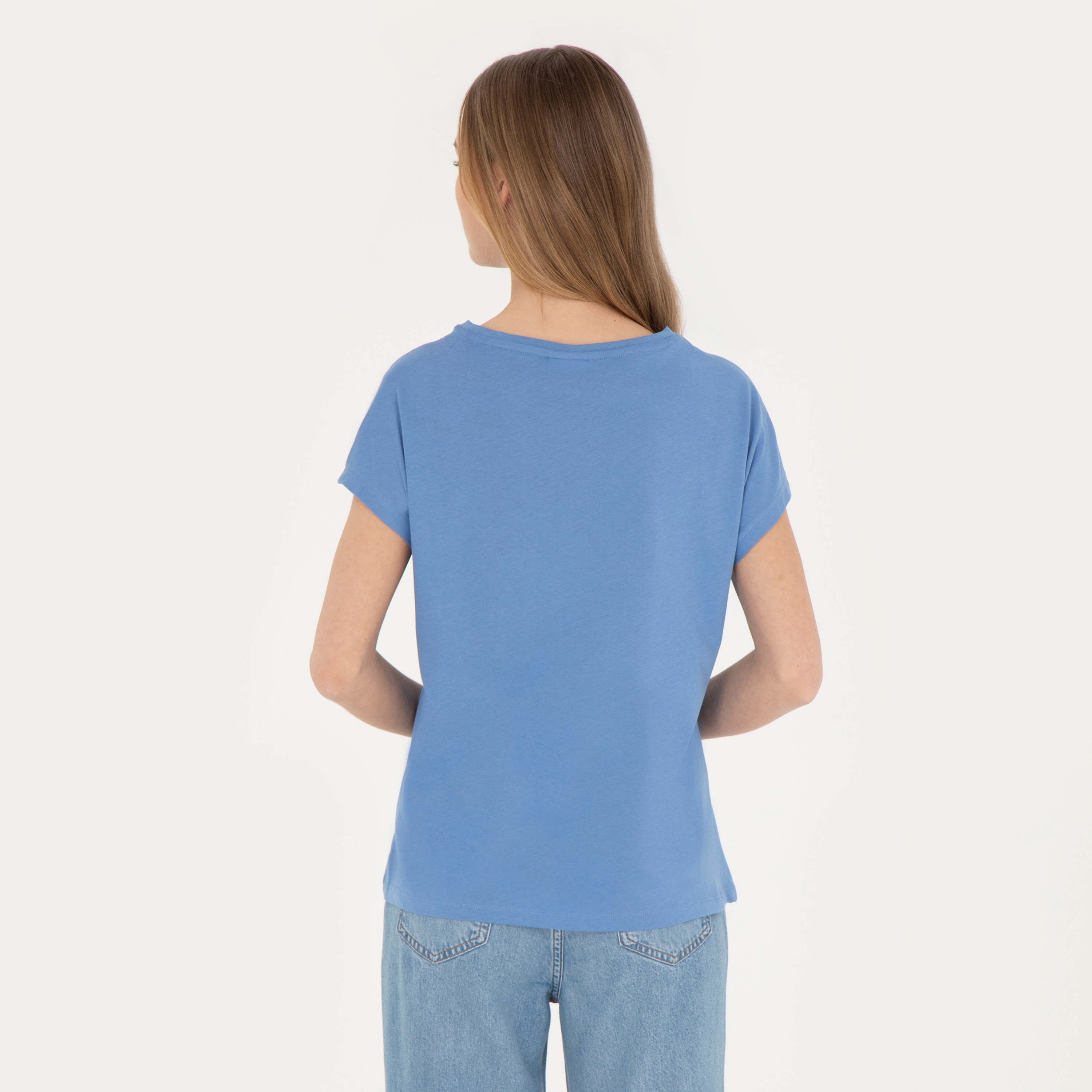 U.S.Polo'Assn Graphic Round Neck Short Sleeves T-Shirt-women-clothing-tshirts-image-4