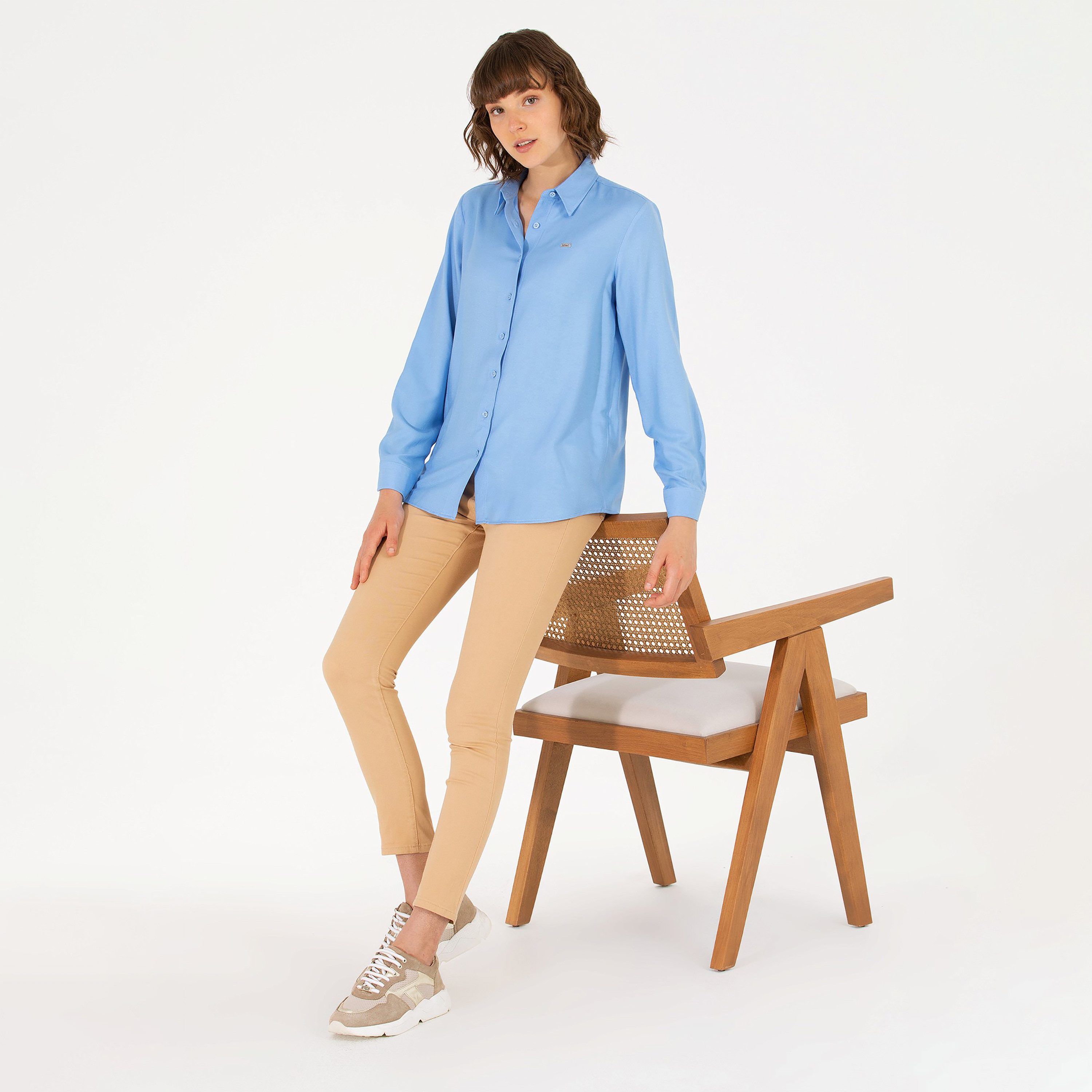 U.S. Polo Assn. Plain Collared Long Sleeves Casual Shirt-women-clothing-shirtsandblouses-blouses-image-6