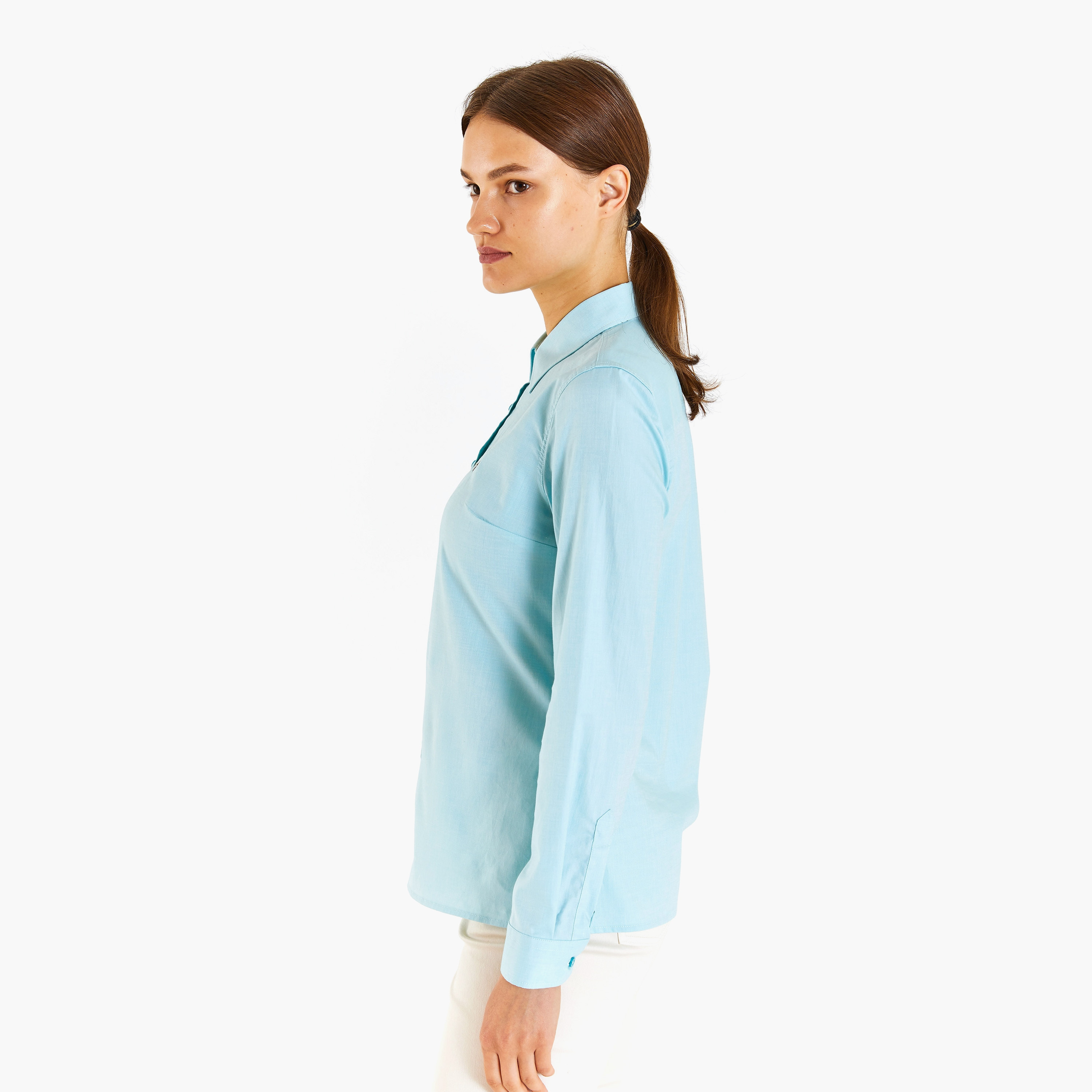 قميص U.S.Polo'Assn ضيق مطرز بشعار مطرز بأكمام طويلة-women-clothing-shirtsandblouses-blouses-image-2