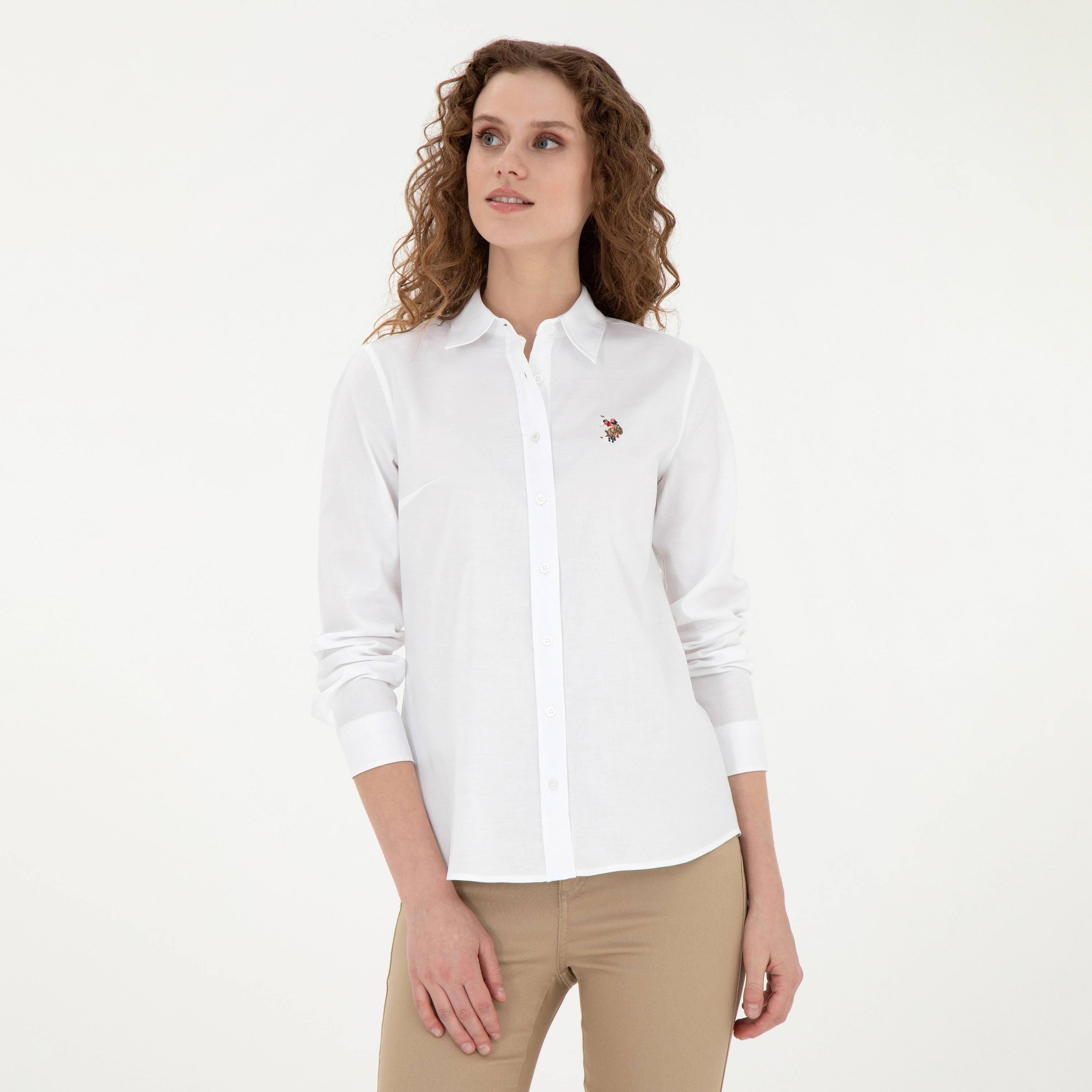 قميص U.S.Polo'Assn ضيق مطرز بشعار مطرز بأكمام طويلة-women-clothing-shirtsandblouses-blouses-image-8
