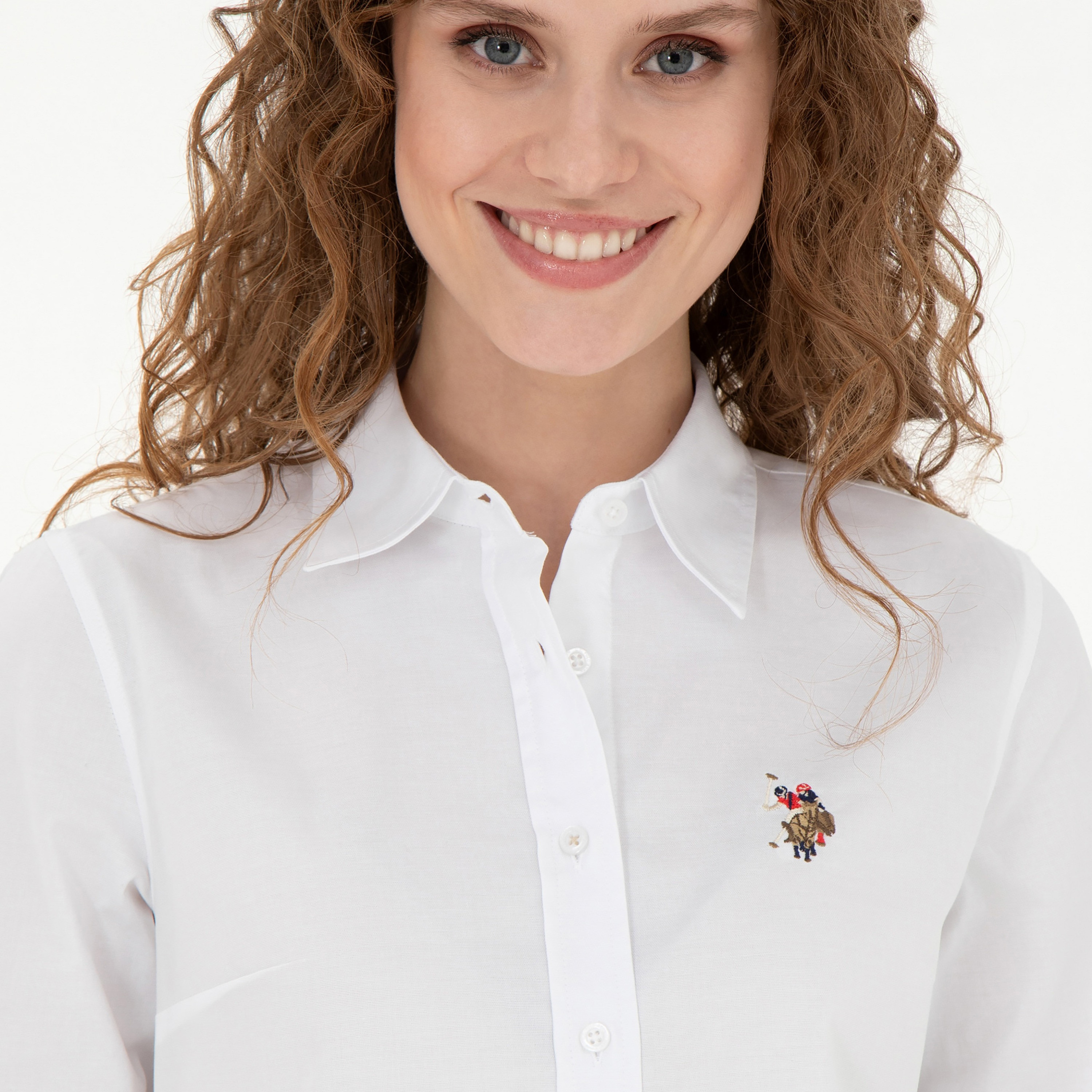 قميص U.S.Polo'Assn ضيق مطرز بشعار مطرز بأكمام طويلة-women-clothing-shirtsandblouses-blouses-image-9