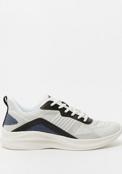 Dash Textured Walking Shoes with Lace-Up Closure