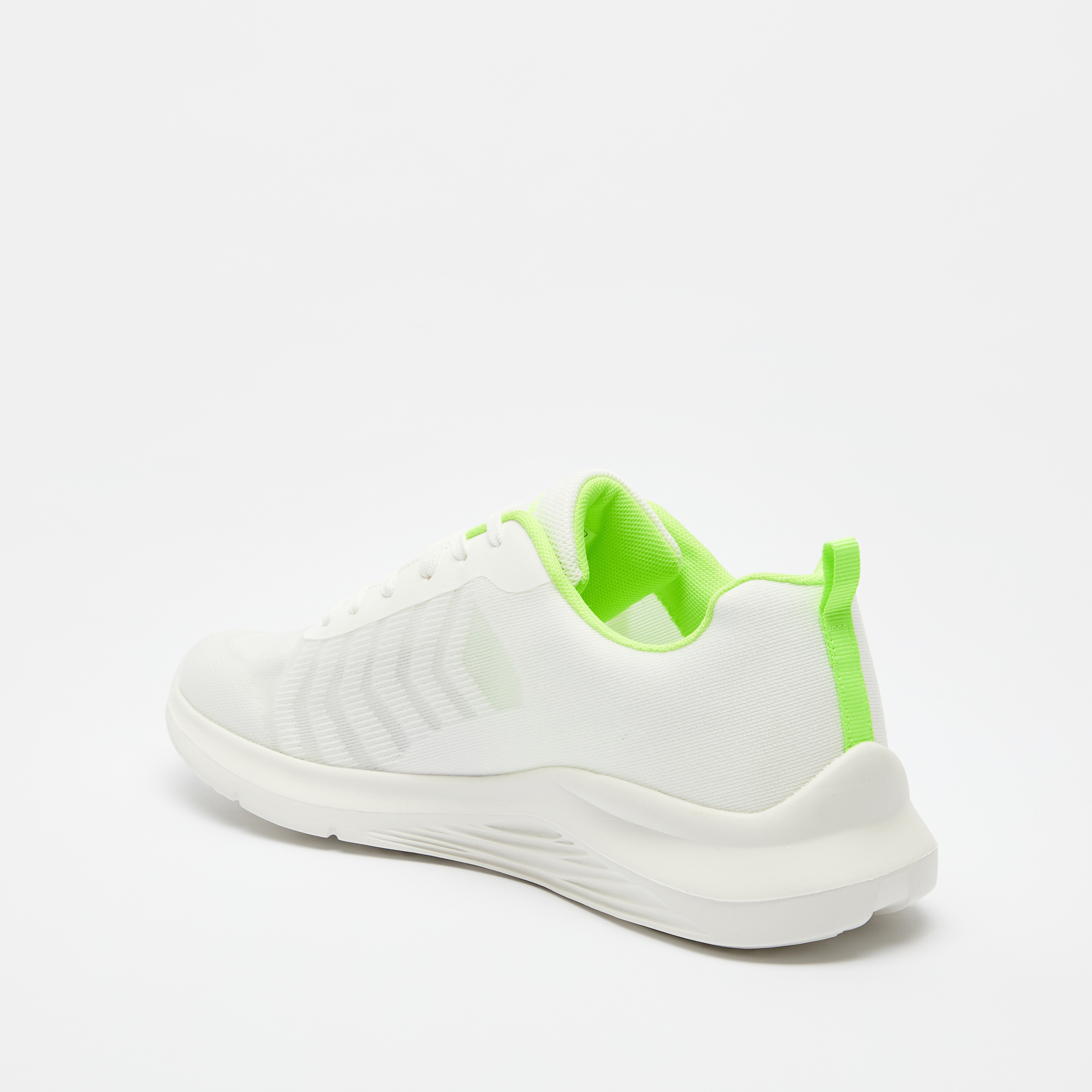 Kappa Men's Textured Lace-Up Sneakers-sports-men-shoes-image-3