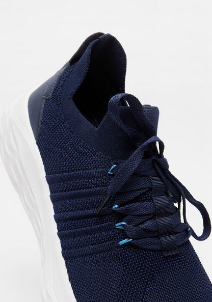 Dash Textured Lace-Up Running Shoes