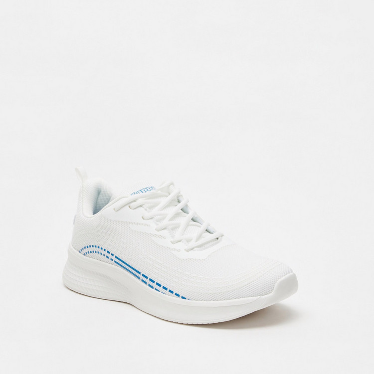 Kappa Men's Textured Lace-Up Trainer Shoes