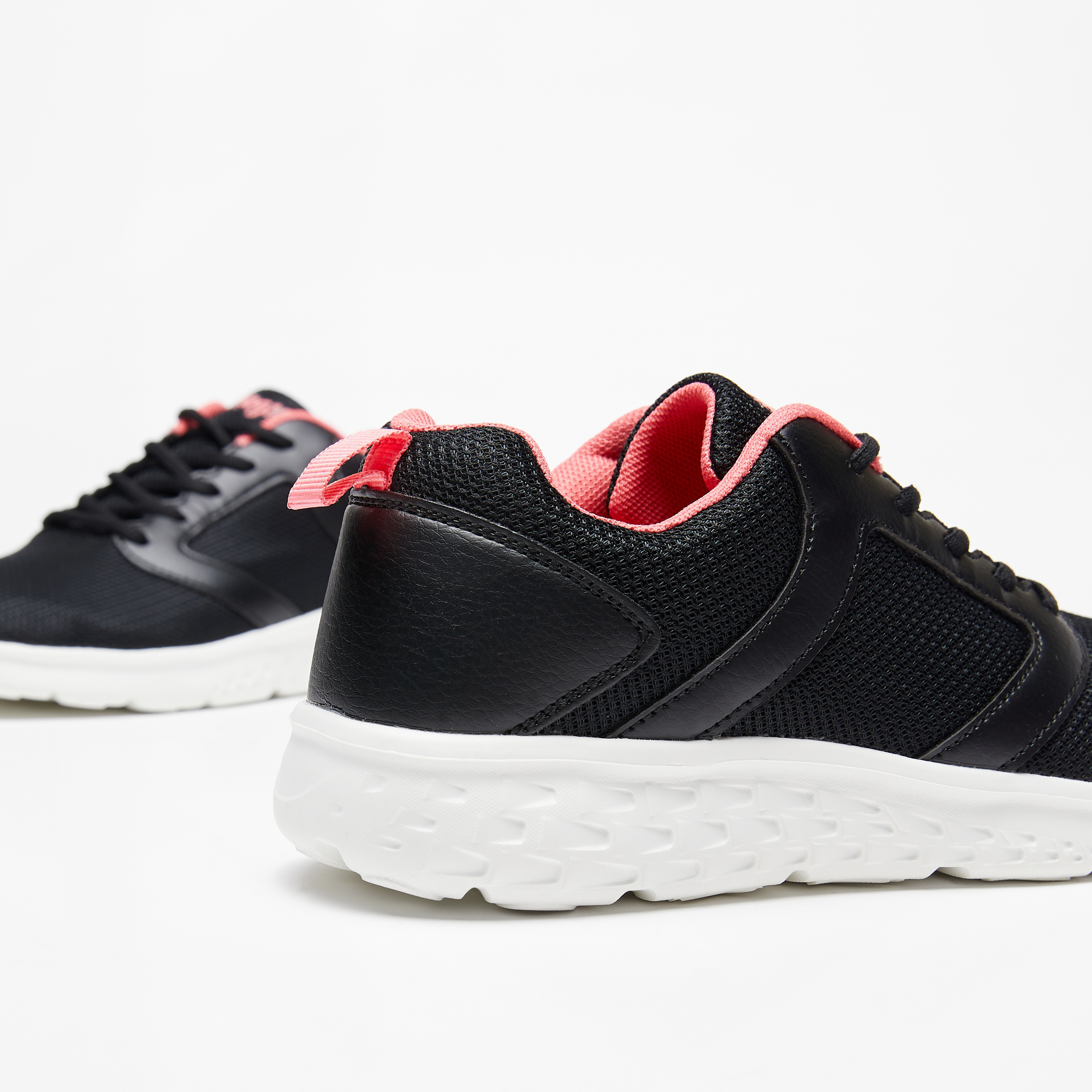 #tag18. Textured Sneakers with Lace-Up Closure-women-shoes-sneakers-image-4