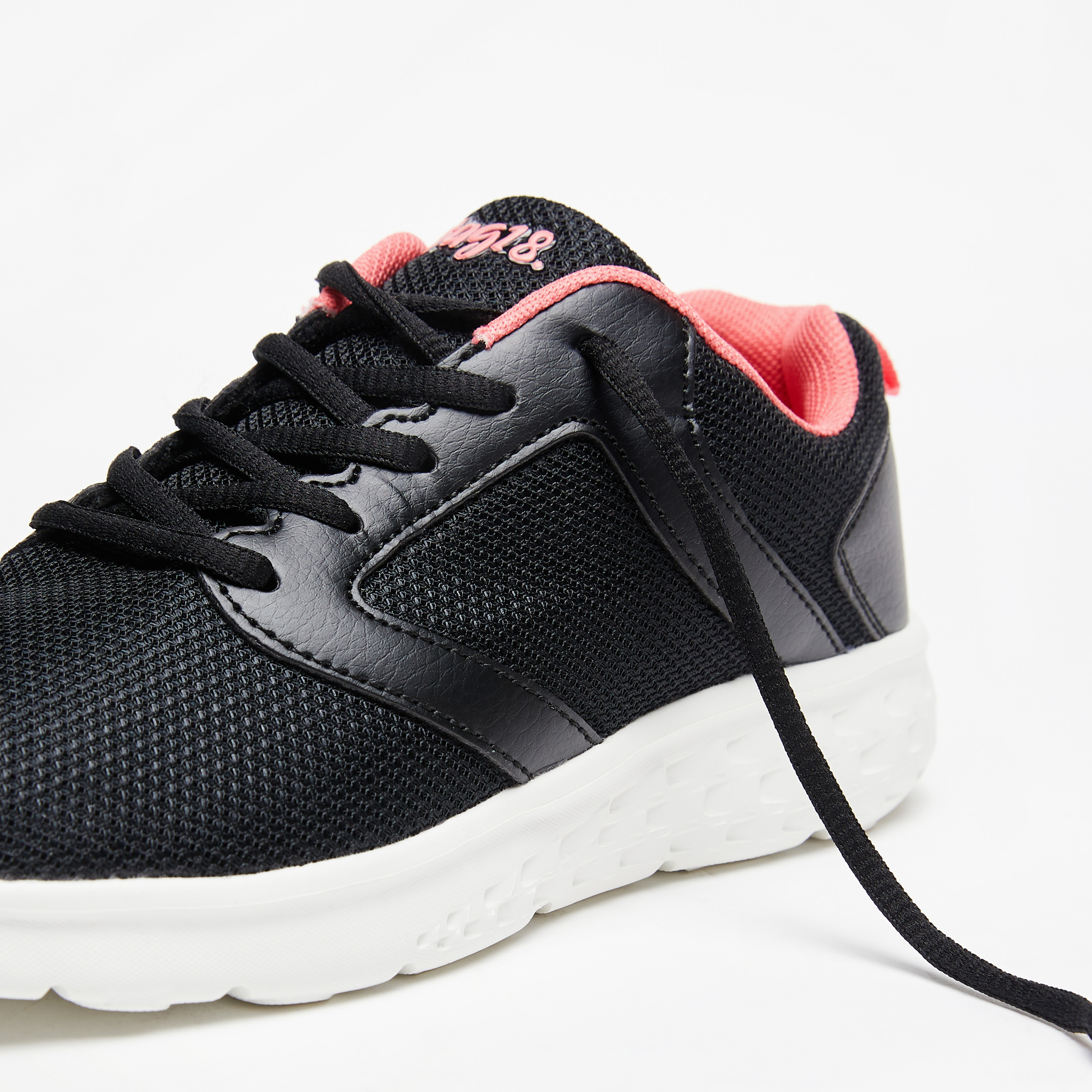 #tag18. Textured Sneakers with Lace-Up Closure-women-shoes-sneakers-image-6