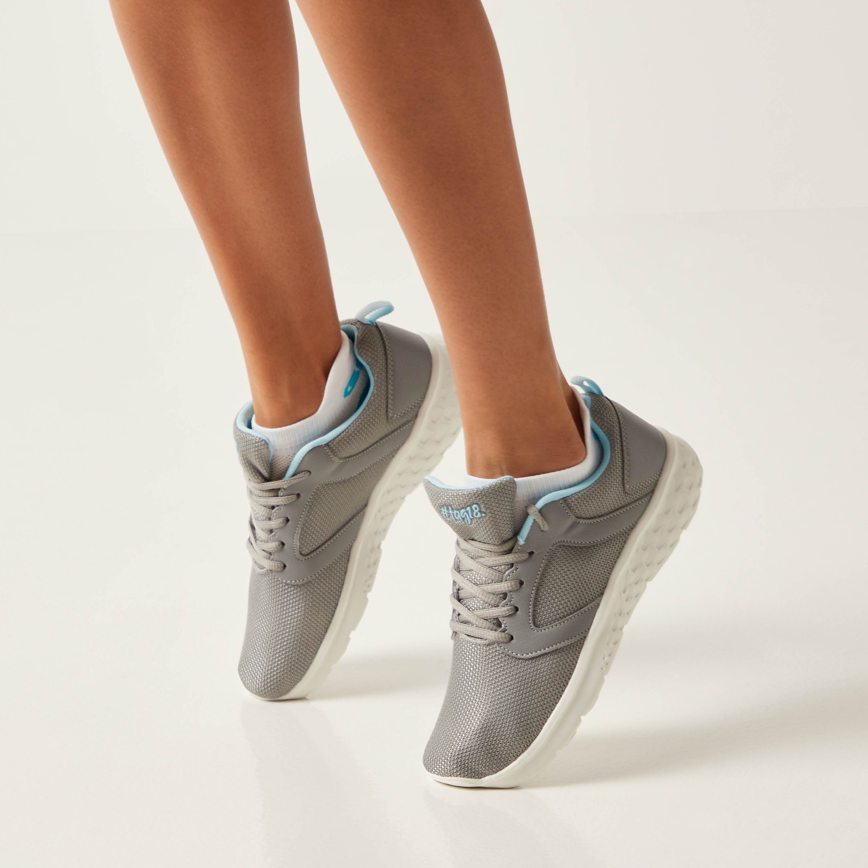 #tag18. Textured Sneakers with Lace-Up Closure-women-shoes-sneakers-image-13