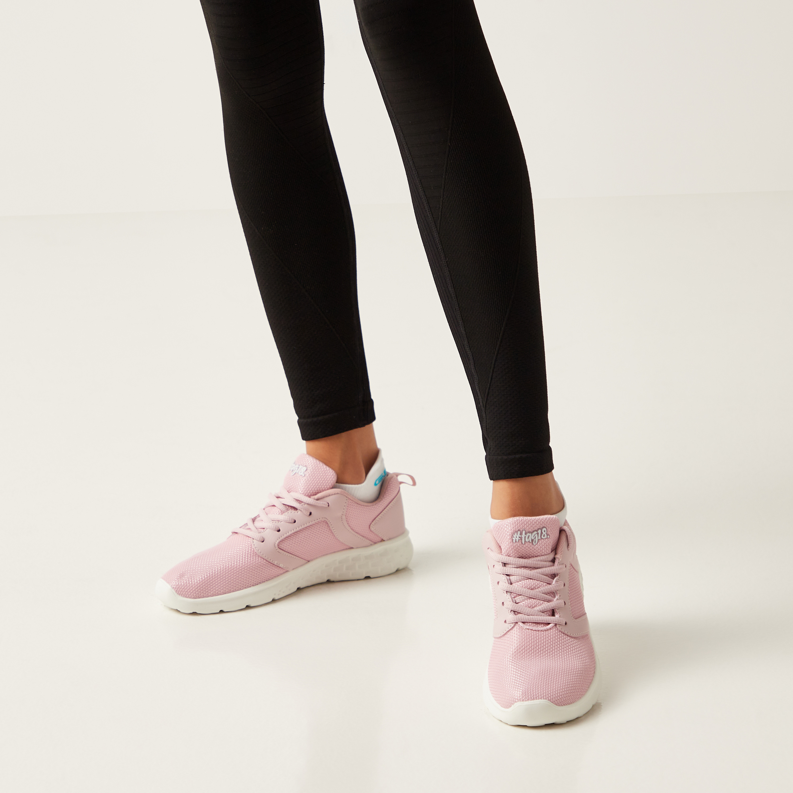 #tag18. Textured Sneakers with Lace-Up Closure-women-shoes-sneakers-image-7
