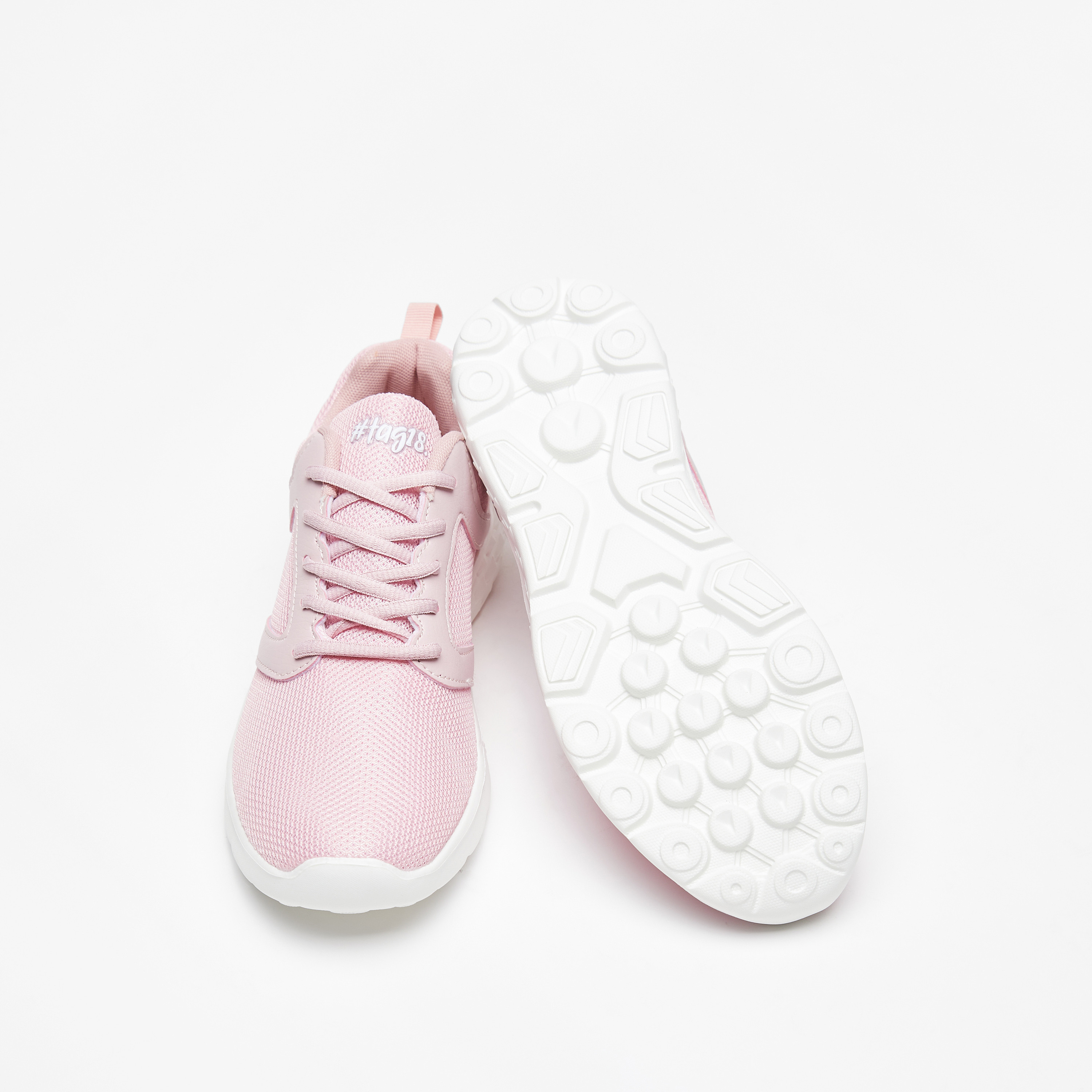 #tag18. Textured Sneakers with Lace-Up Closure-women-shoes-sneakers-image-9