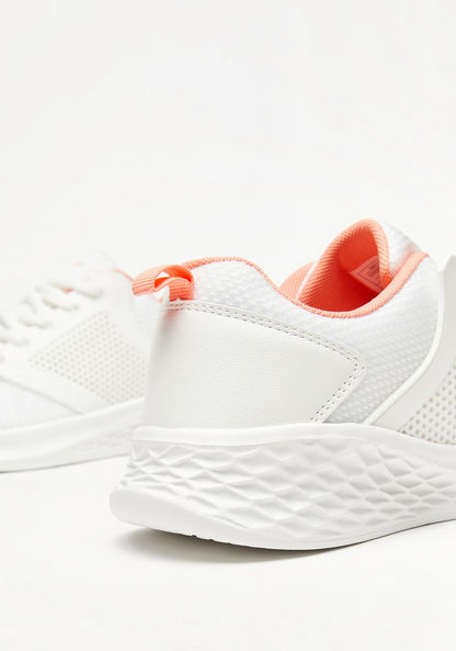 Dash Textured Trainers with Lace-Up Closure