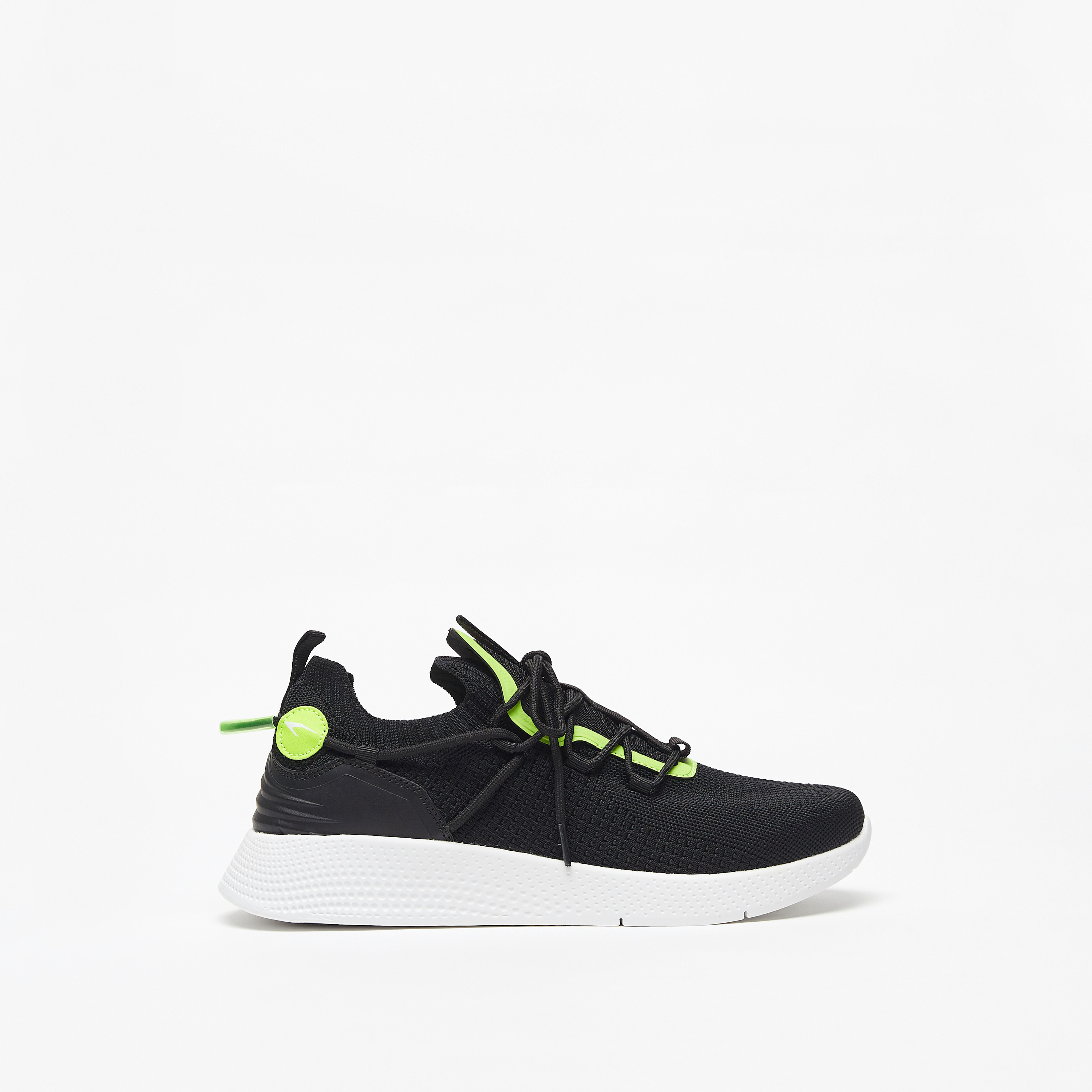 حذاء سنيكرز بارز الملمس بكاحل منخفض ورباط إغلاق من داش-sports-men-shoes-image-2