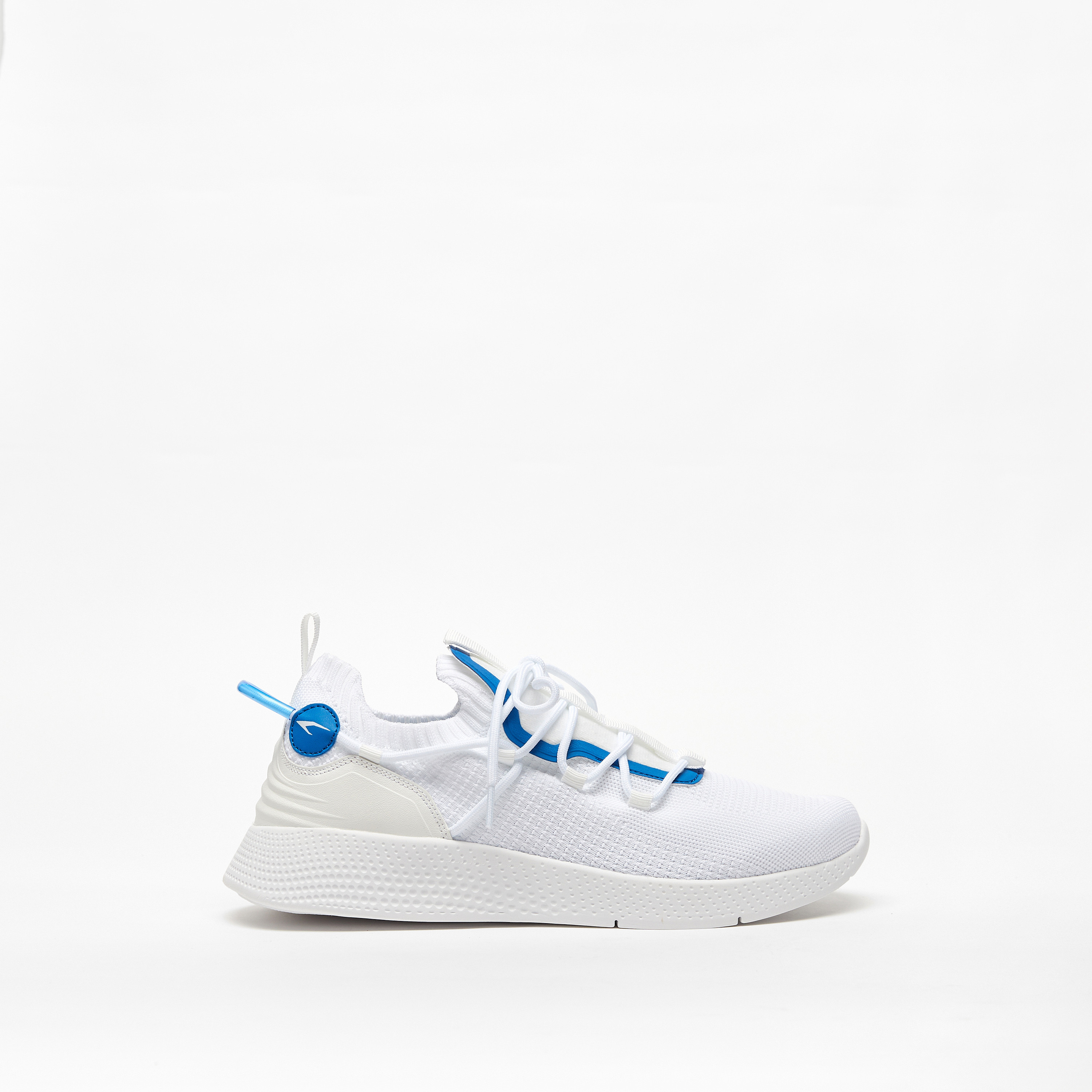 حذاء سنيكرز بارز الملمس بكاحل منخفض ورباط إغلاق من داش-sports-men-shoes-image-14