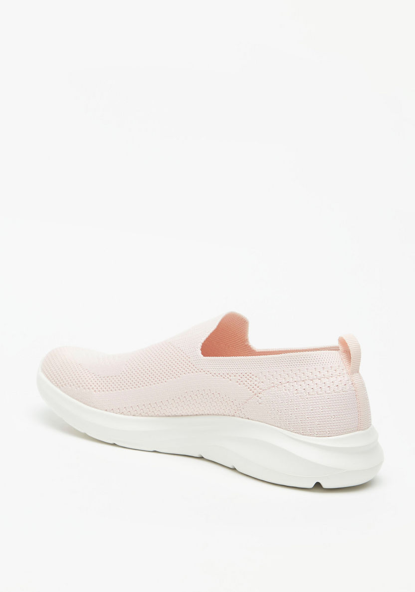 Dash Textured Slip-On Walking Shoes-Women%27s Sports Shoes-image-1