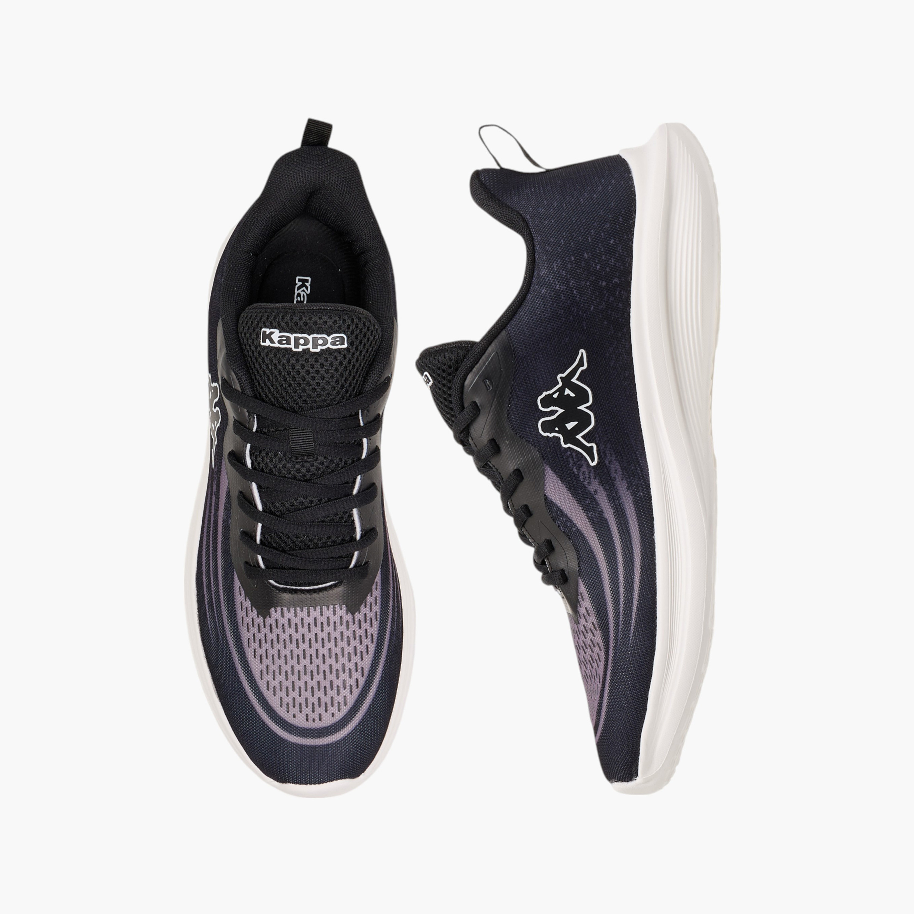 Kappa Men's Logo Print Sports Shoes with Lace-Up Closure-sports-men-shoes-image-1