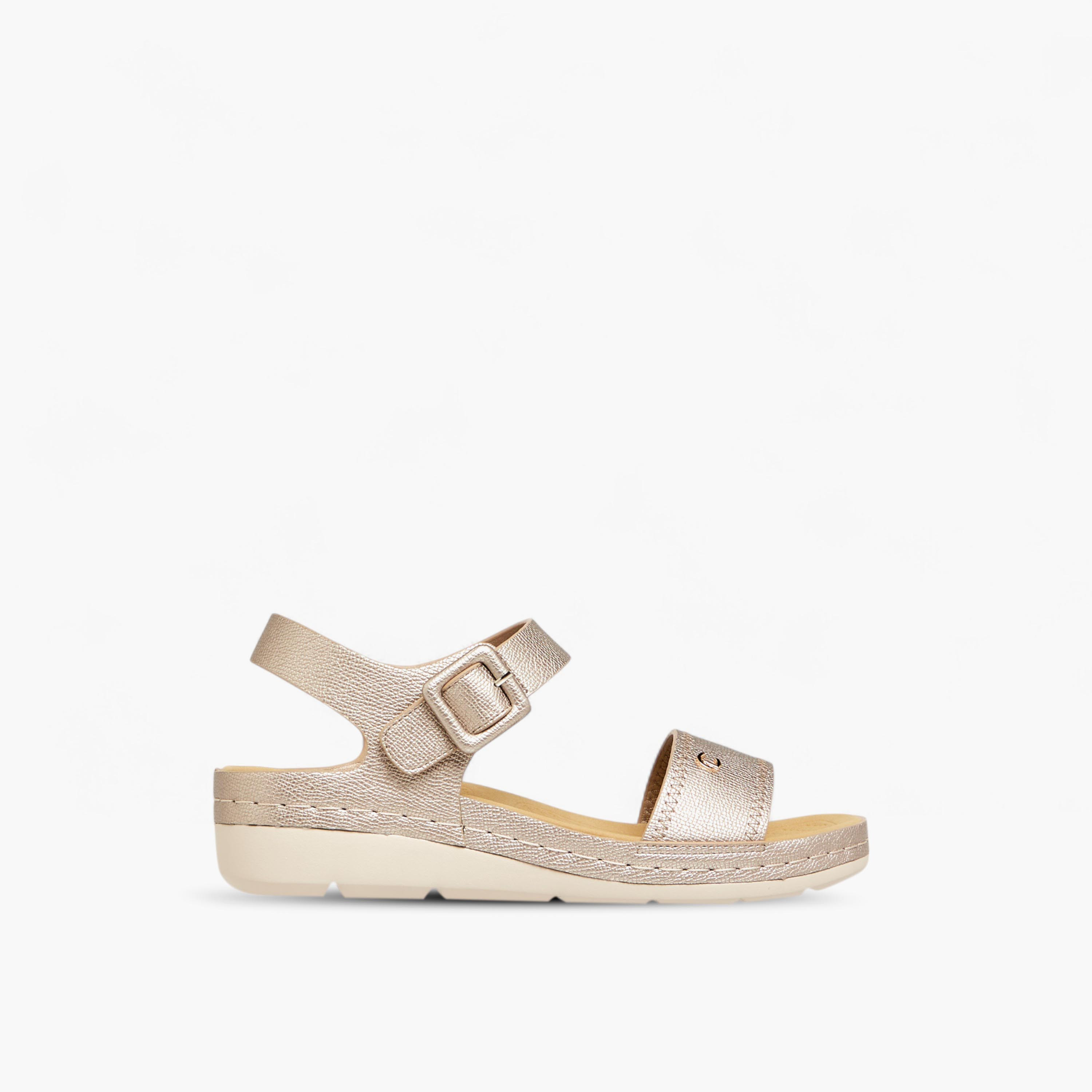Le Confort Textured Sandals with Hook and Loop Closure-women-shoes-sandals-heeled-image-2