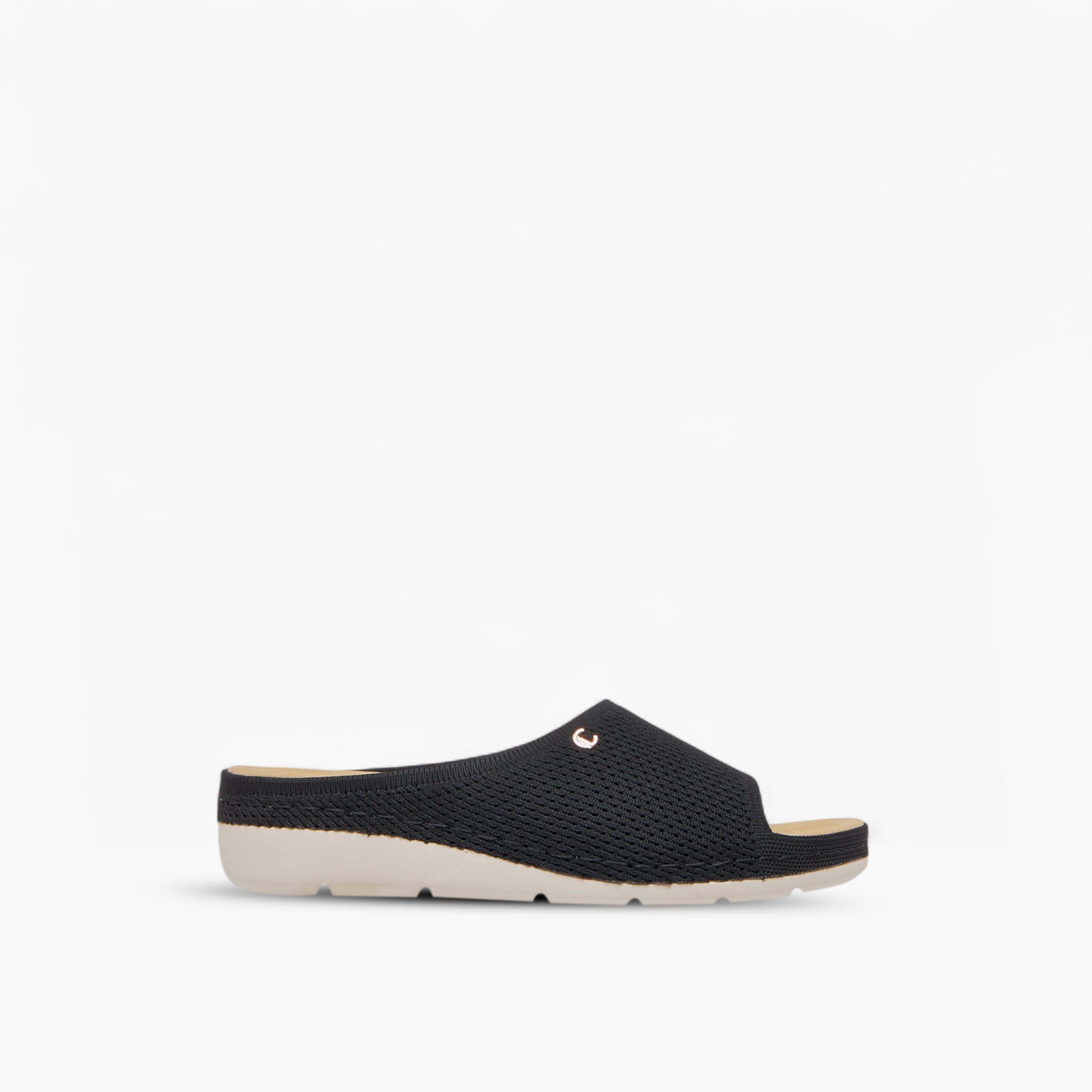 Le Confort Flyknit Textured Slip-On Comfort Sandals-women-shoes-sandals-heeled-image-3