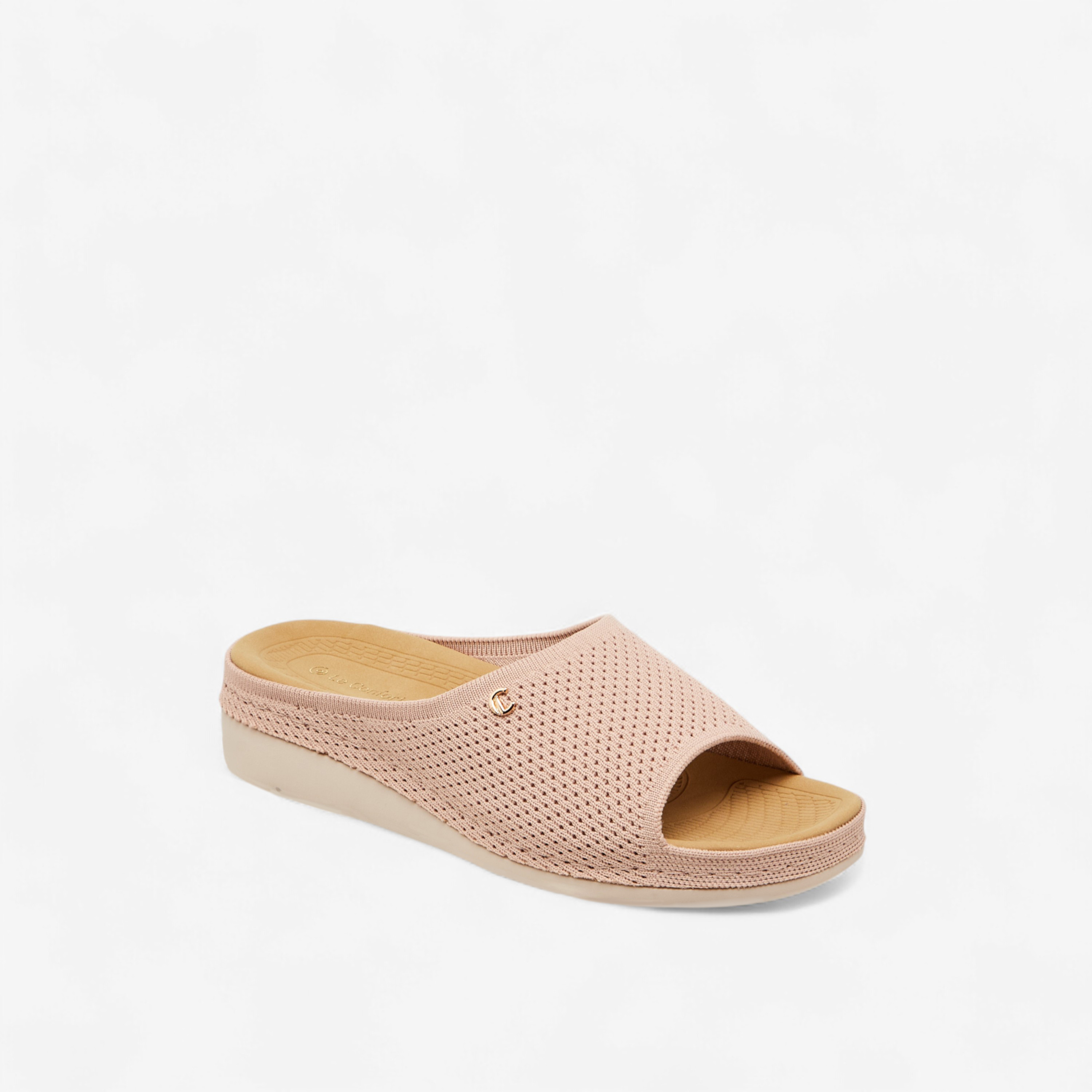 Le Confort Flyknit Textured Slip-On Comfort Sandals-women-shoes-sandals-heeled-image-2